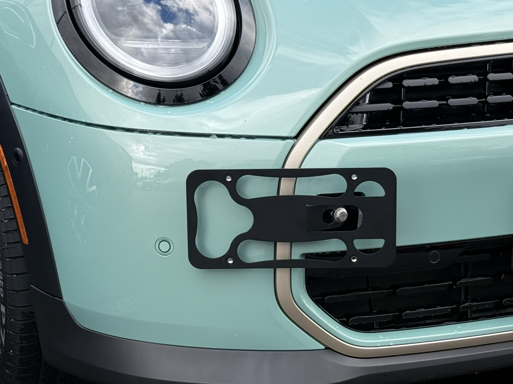 The Platypus License Plate Mount for MINI Cooper F65 2025 to 2028