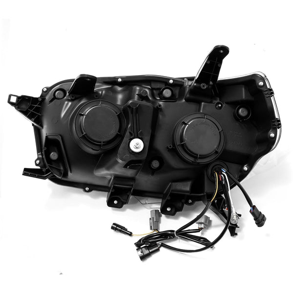 AlphaRex Projection Headlights for Toyota 4Runner 5th gen N280 2010 to 2024 LUXX-Series LED 2010-2013 Alpha-Black