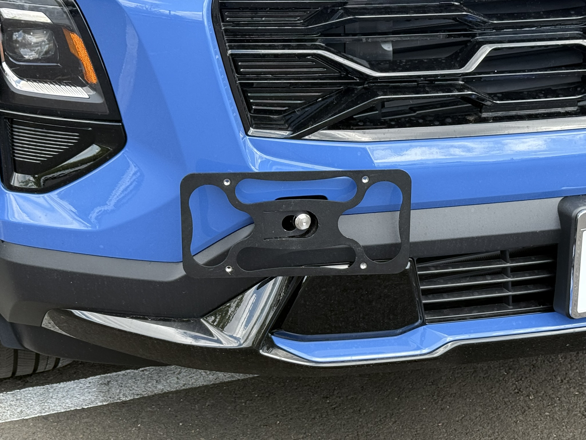 The Platypus License Plate Mount for Chevrolet Equinox 4th gen 2025 to 2026