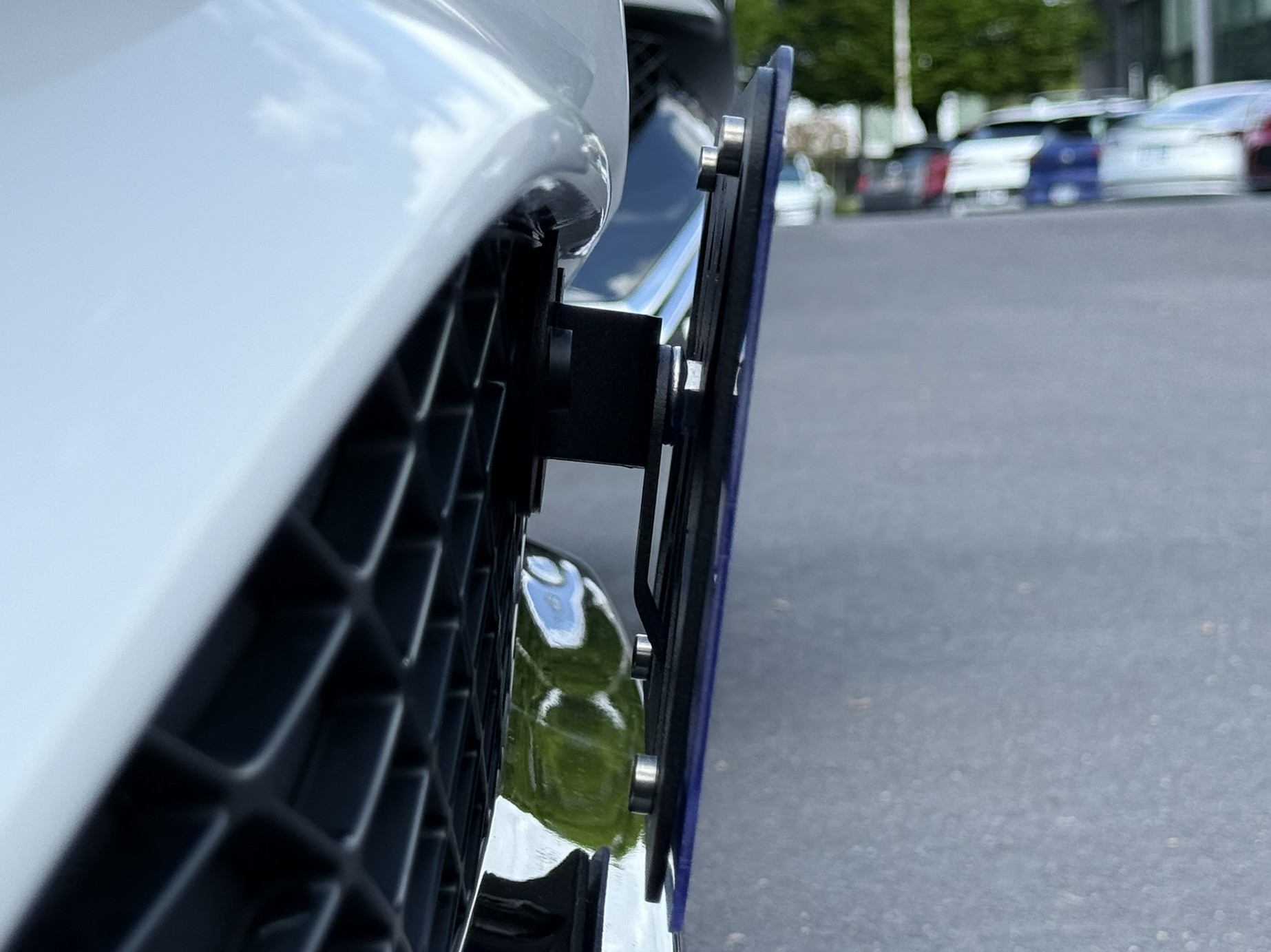 The Platypus License Plate Mount for Sport Advanced & Sport Prestige trim Genesis GV70 2022 to 2026 2026+