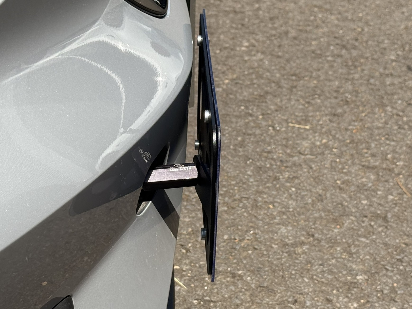 The Platypus License Plate Mount for Volvo EX40 2025 to 2025