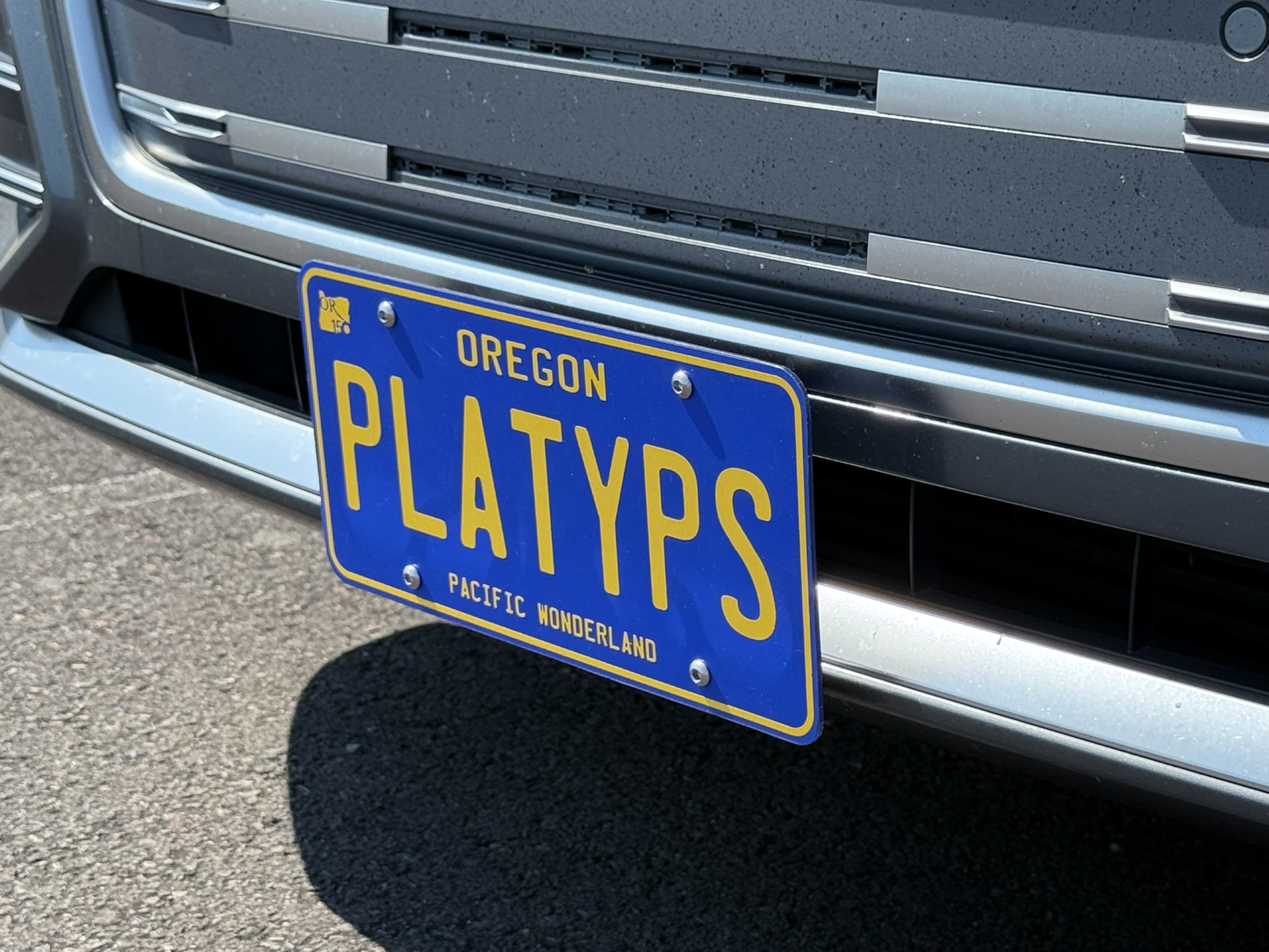 The Platypus License Plate Mount for Audi SQ5 80A 2018 to 2025 2018-2020 (Pre-facelift)