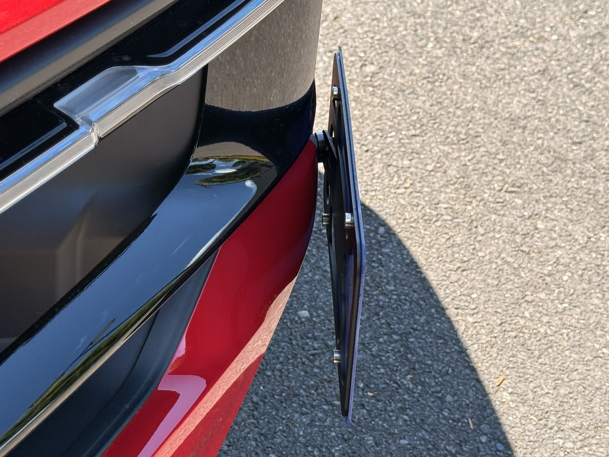 The Platypus License Plate Mount for Porsche Cayenne Coupe 9YB 2020 to 2026 2024+ (Facelift) SportDesign Package, GTS, Turbo GT