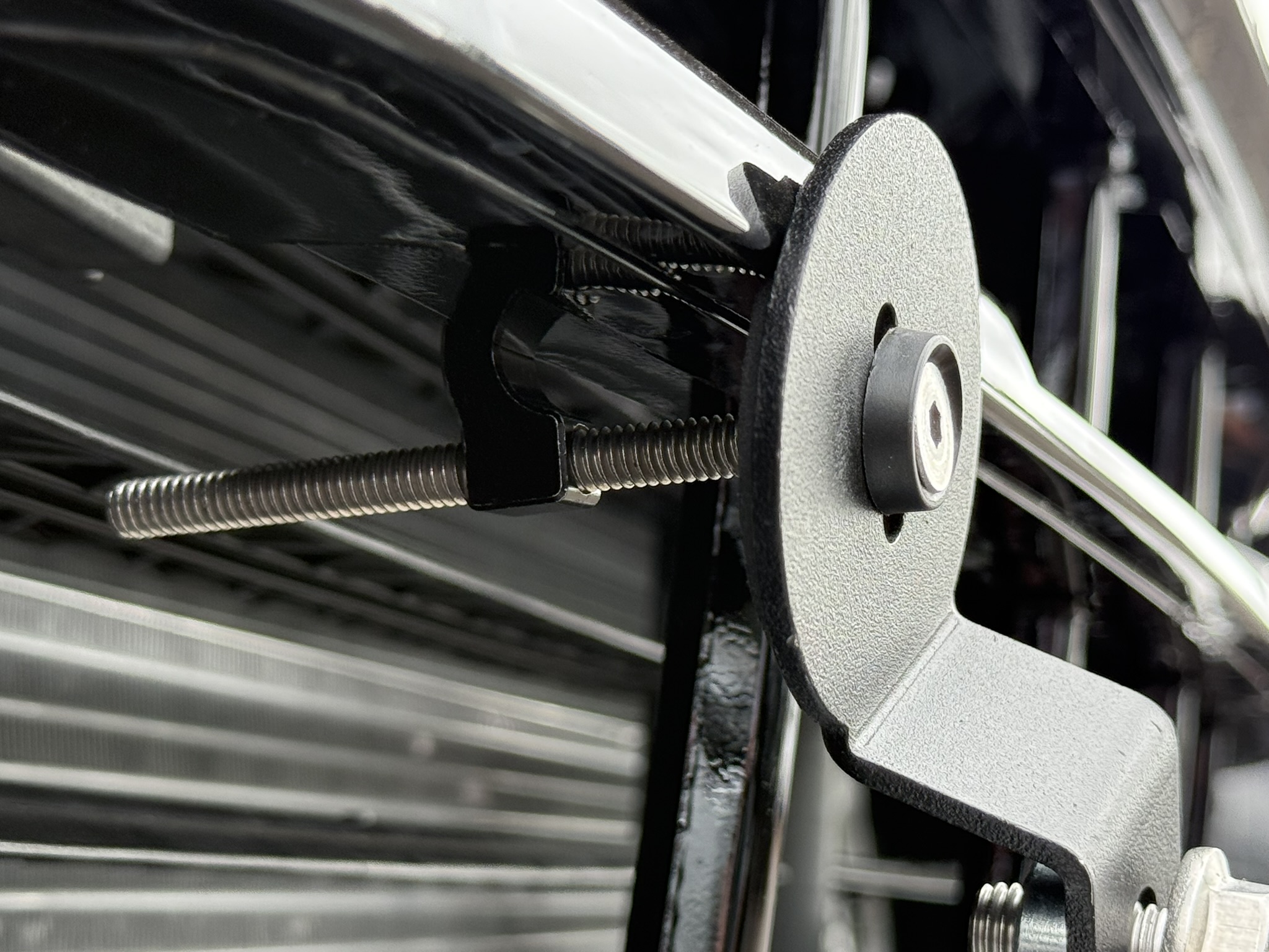 The Platypus License Plate Mount installed on a 2025 Chevrolet Silverado HD LT with the Z71 Off-Road Package