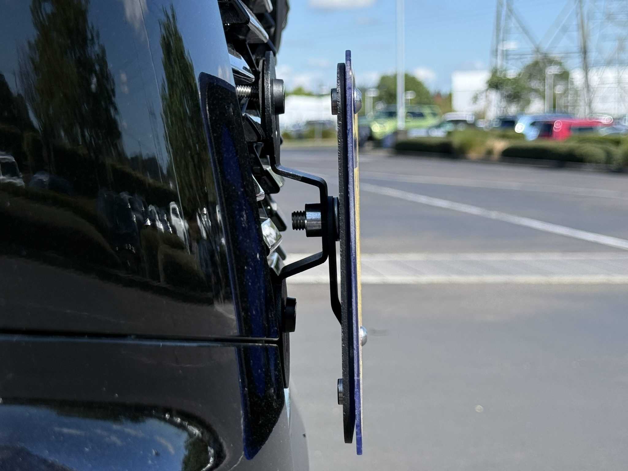 The Platypus License Plate Mount for Nissan Armada 3rd gen Y63 2025 to 2026