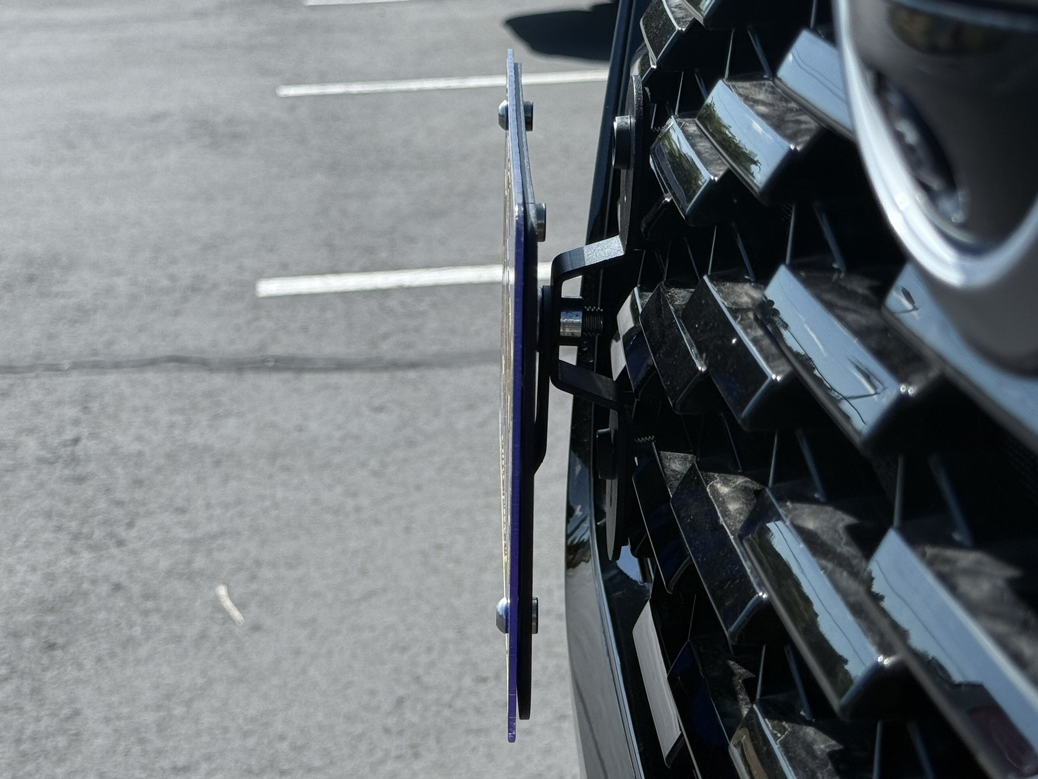 The Platypus License Plate Mount for Nissan Armada 3rd gen Y63 2025 to 2026