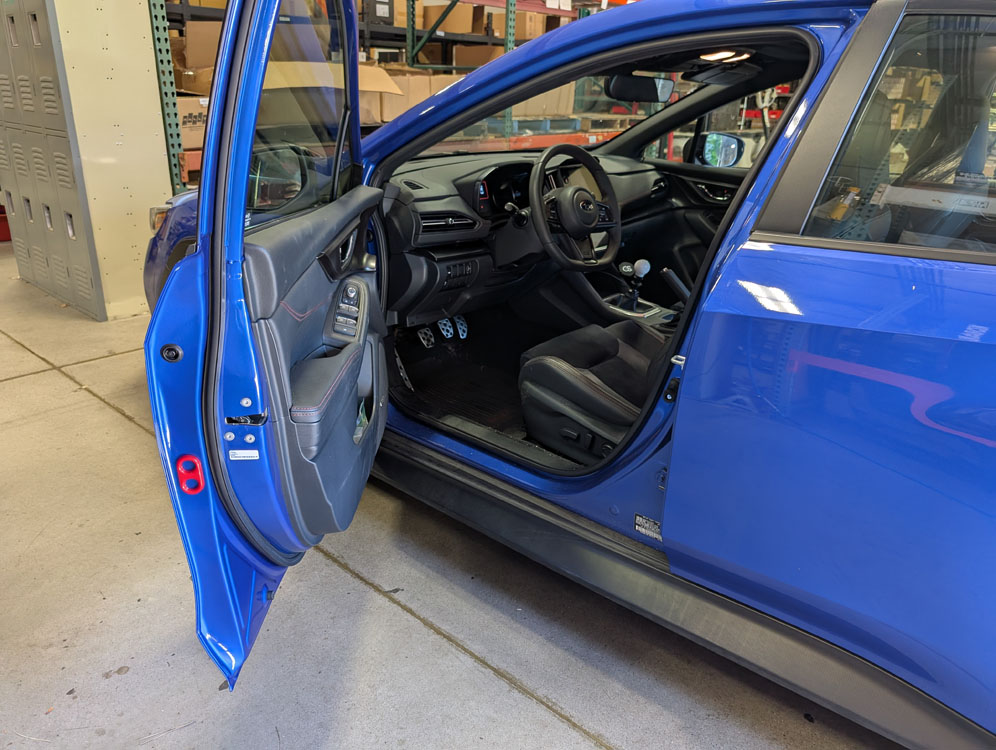 Jam Handles for Subaru WRX VB 2022 to 2025 Red