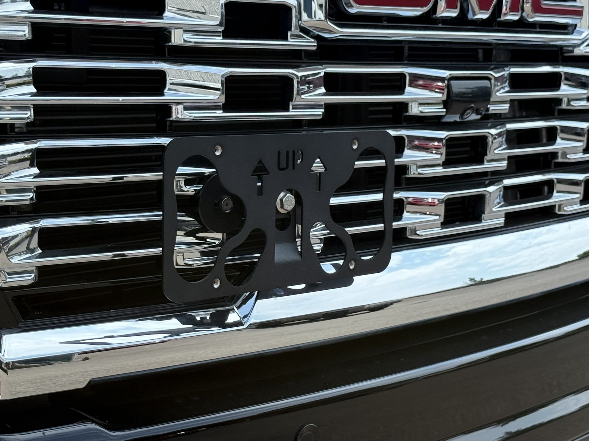 The Platypus License Plate Mount for GMC Sierra 3500HD 5th Gen 2020 to 2025