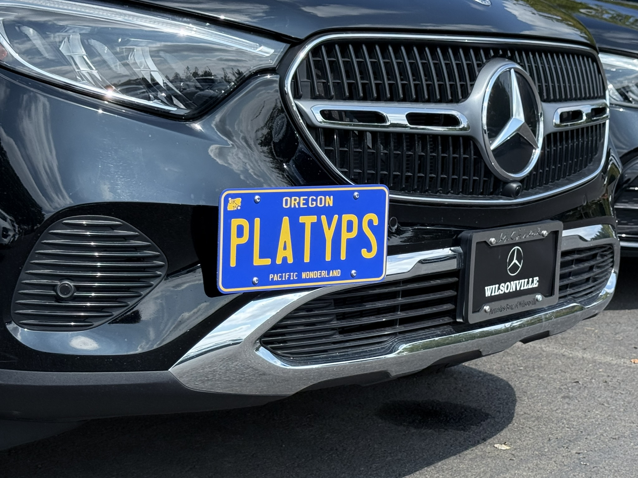 The Platypus License Plate Mount for Mercedes-Benz GLC-Class 2nd gen X254 2023 to 2026