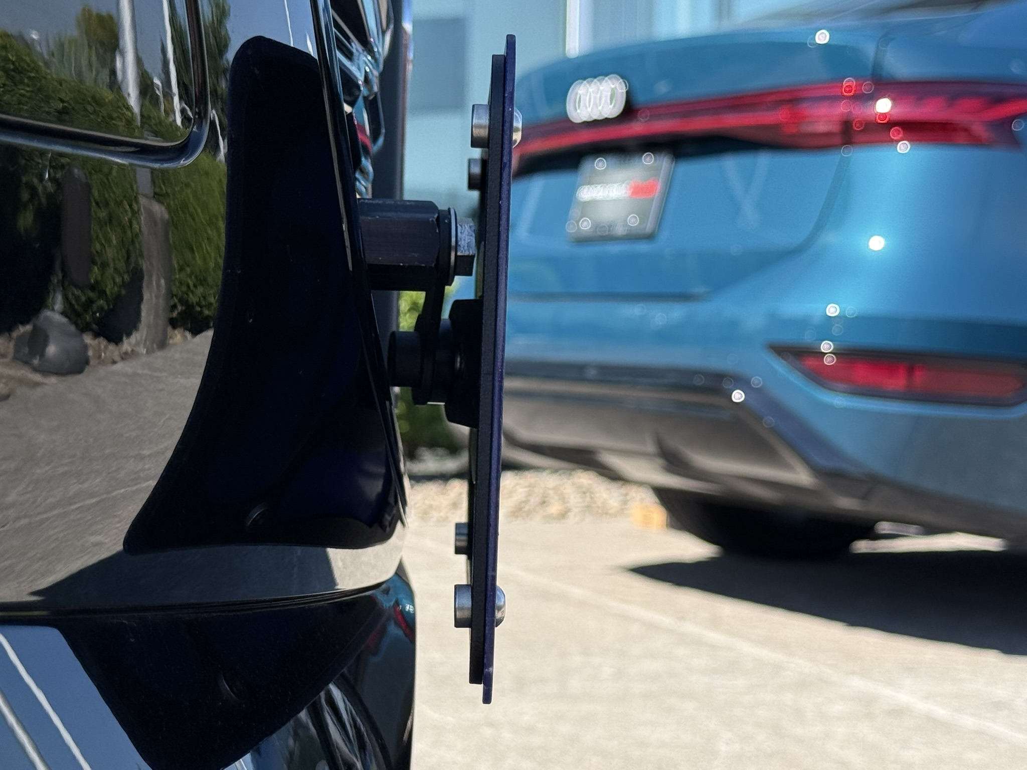 The Platypus License Plate Mount for Audi SQ6 Sportback e-tron 2025 to 2025