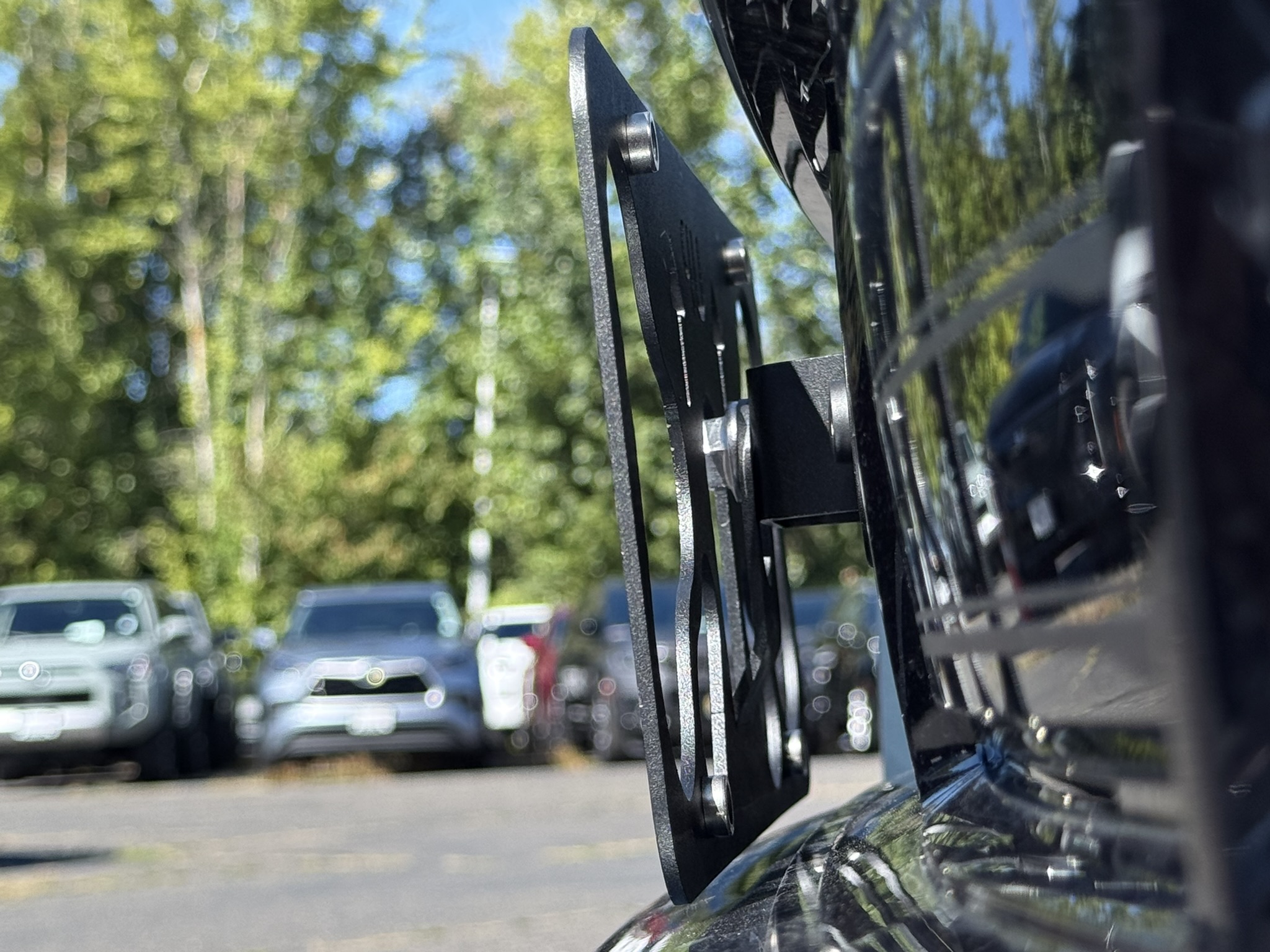 The Platypus License Plate Mount for Cadillac Escalade IQ 5th gen 2025 to 2025