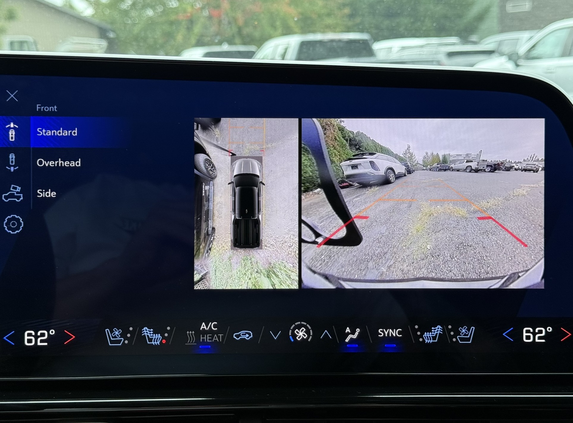 Due to the mounting location required for The Platypus to avoid triggering the proximity sensors, part of the frame will be visible on the front-facing camera. 