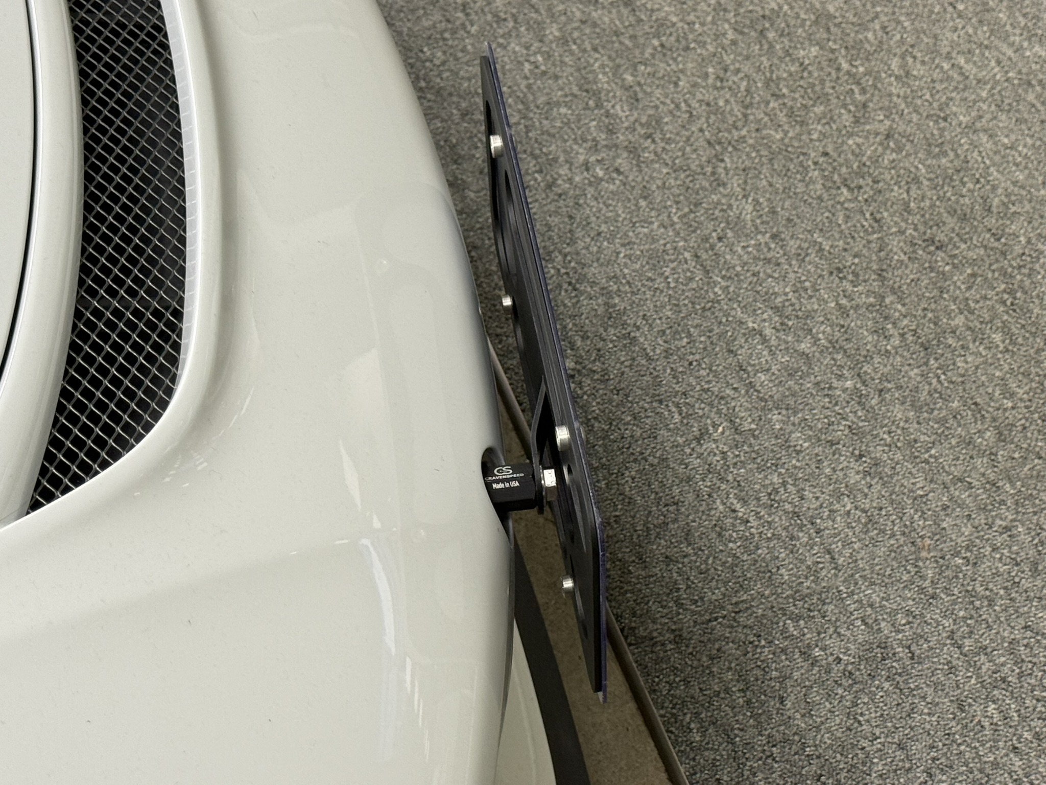 The Platypus License Plate Mount for Porsche 911 991 2012 to 2019 991.2 GT3 & GT3 RS