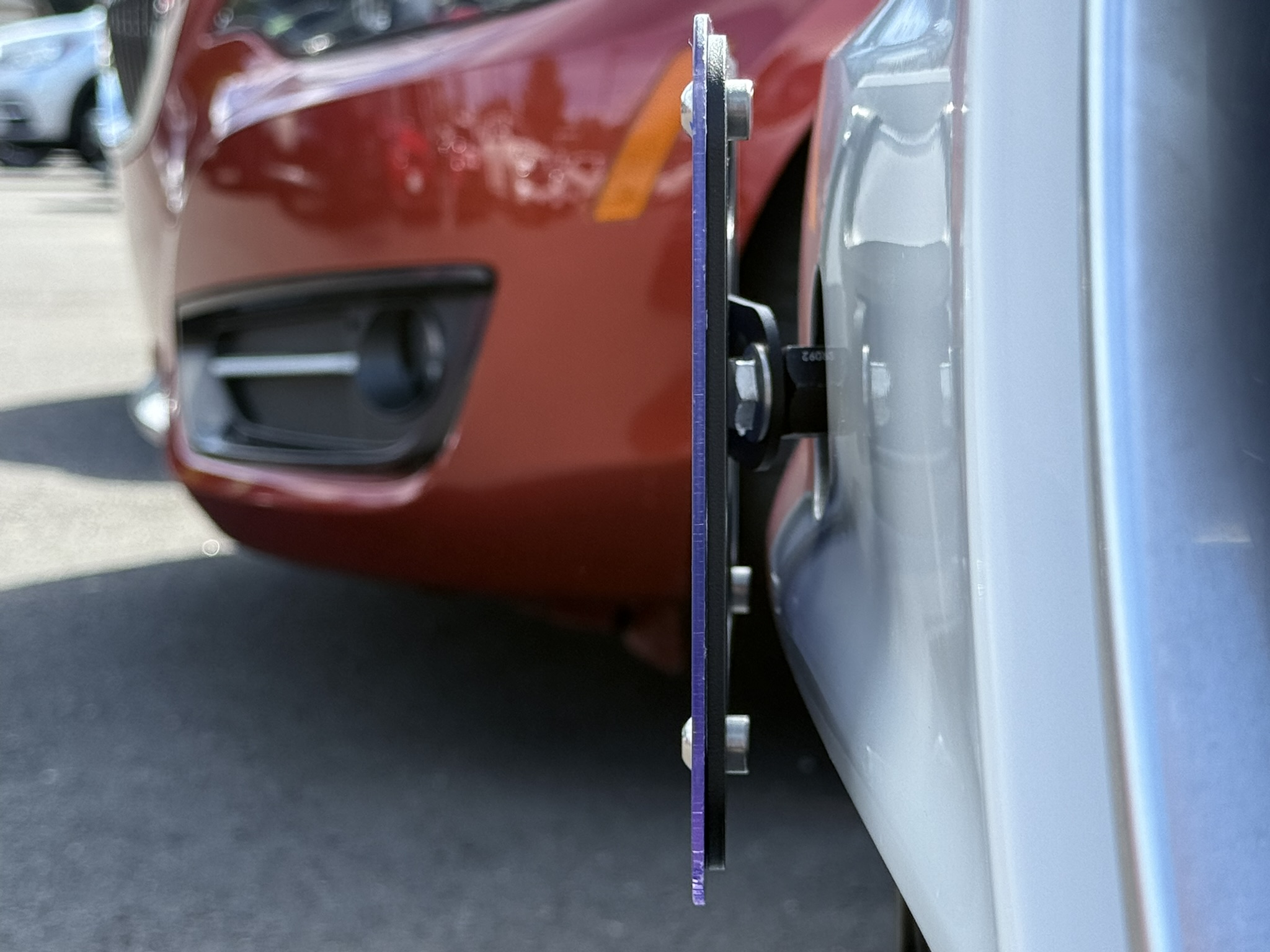 The Platypus License Plate Mount for Alfa Romeo Giulia 2017 to 2025