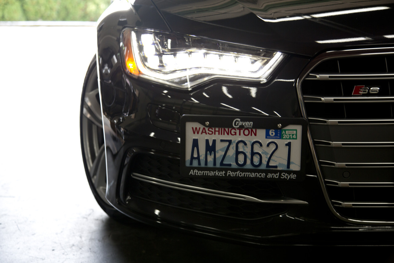 The Platypus License Plate Mount for Audi A3 8V 2015 to 2020 2017-2020 (Facelift)