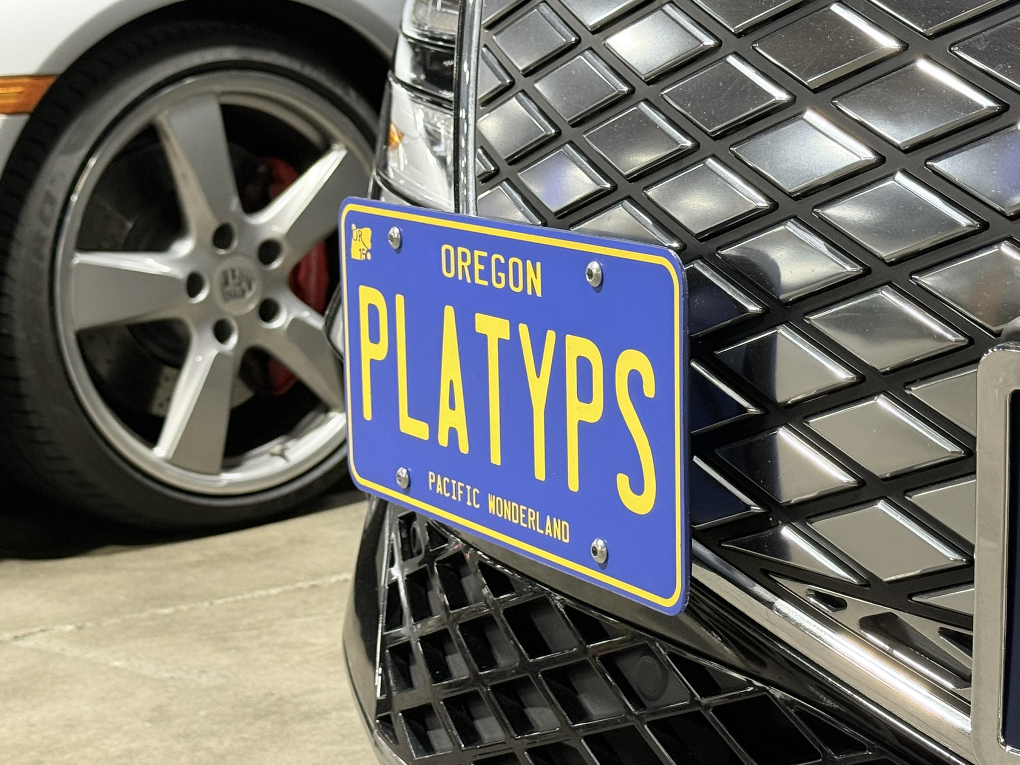 The Platypus License Plate Mount for Genesis G80 3rd gen RG3 2021 to 2026