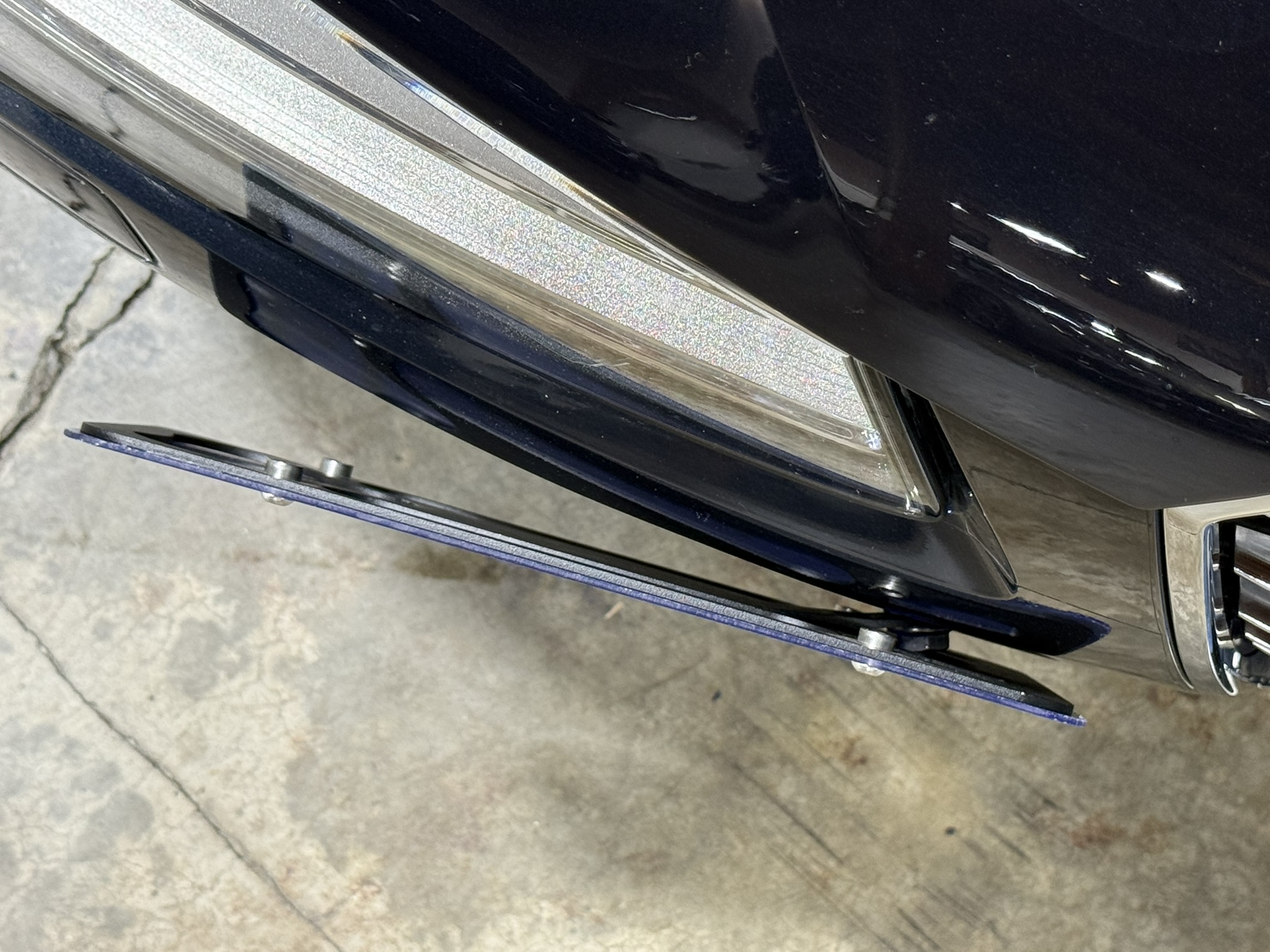 The Platypus License Plate Mount for Audi A8 3rd gen D4 2011 to 2018