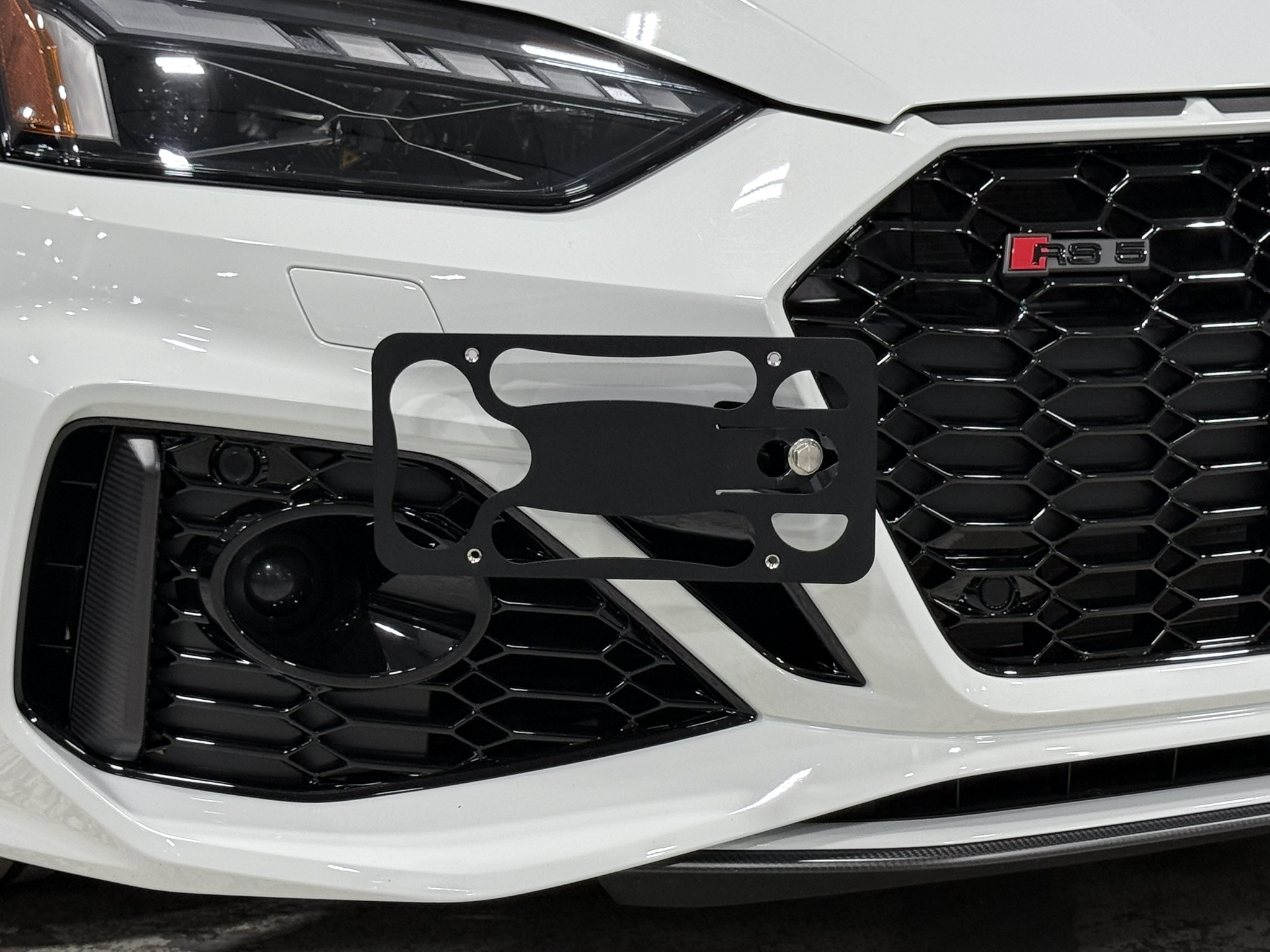 The Platypus License Plate Mount for Audi RS 5 B9 - 8W 2018 to 2025 2021-2025 (Facelift)
