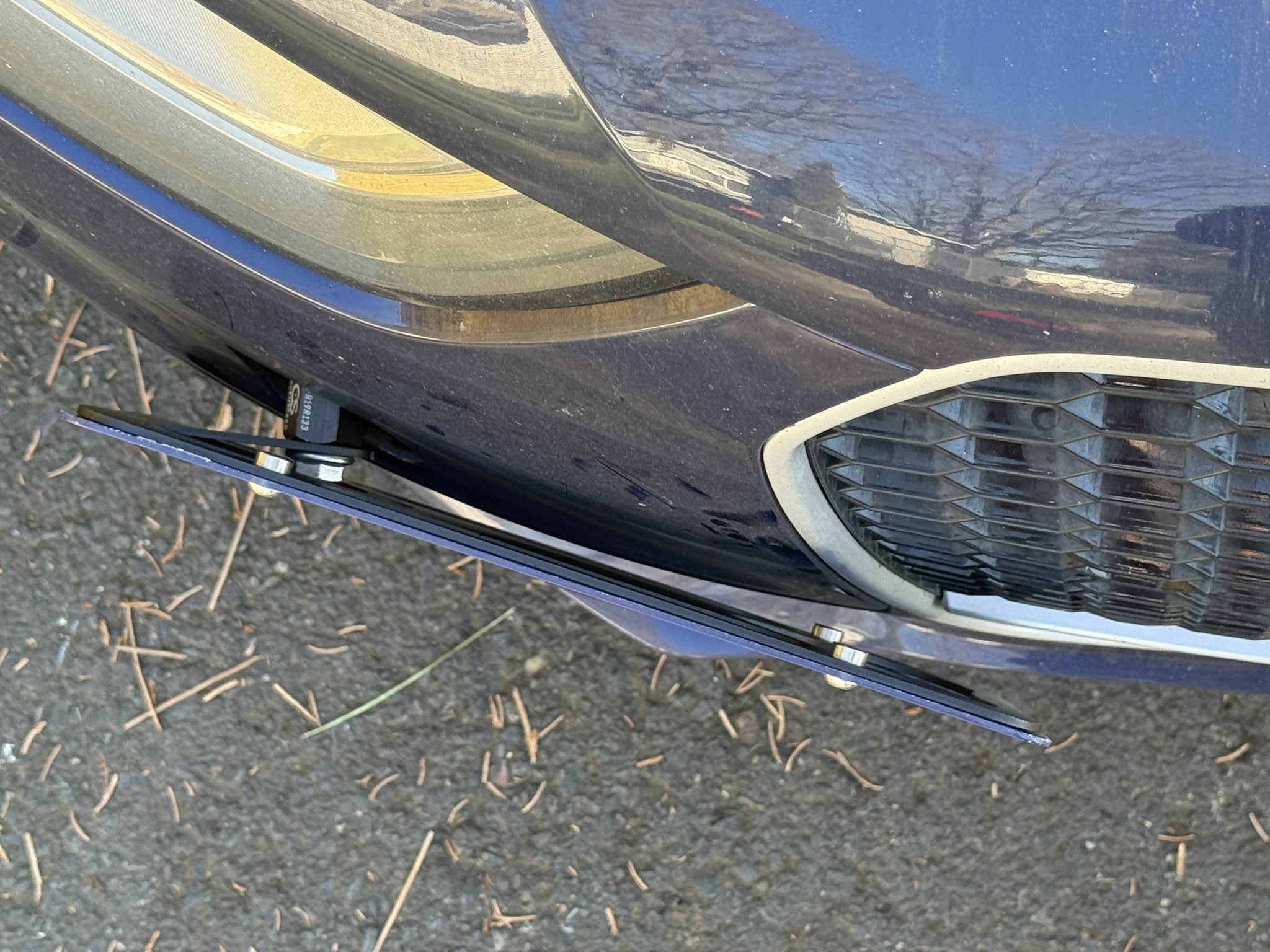 The Platypus License Plate Mount for Audi S4 B8 - 8K 2010 to 2016