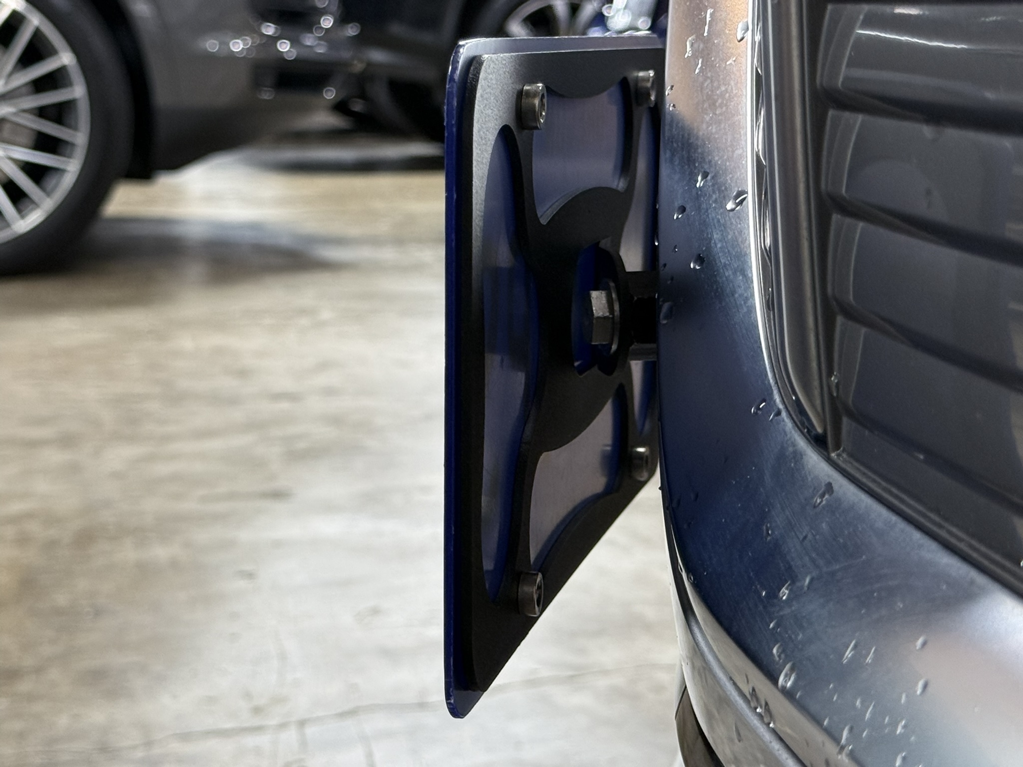 The Platypus License Plate Mount for Audi e-tron 2019 to 2023