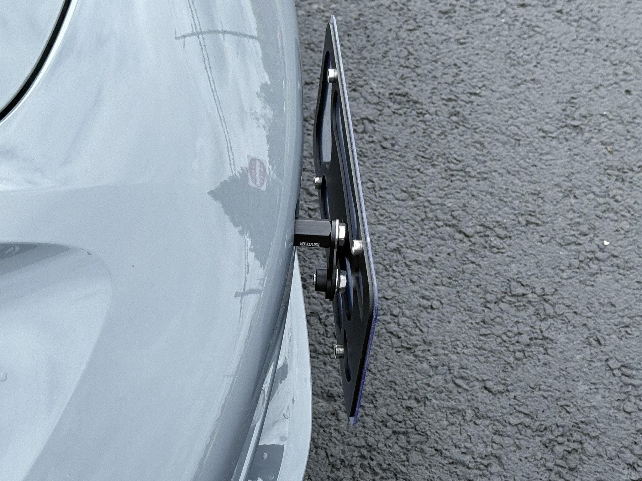 The Platypus License Plate Mount for Porsche 718 Boxster 981 2017 to 2025