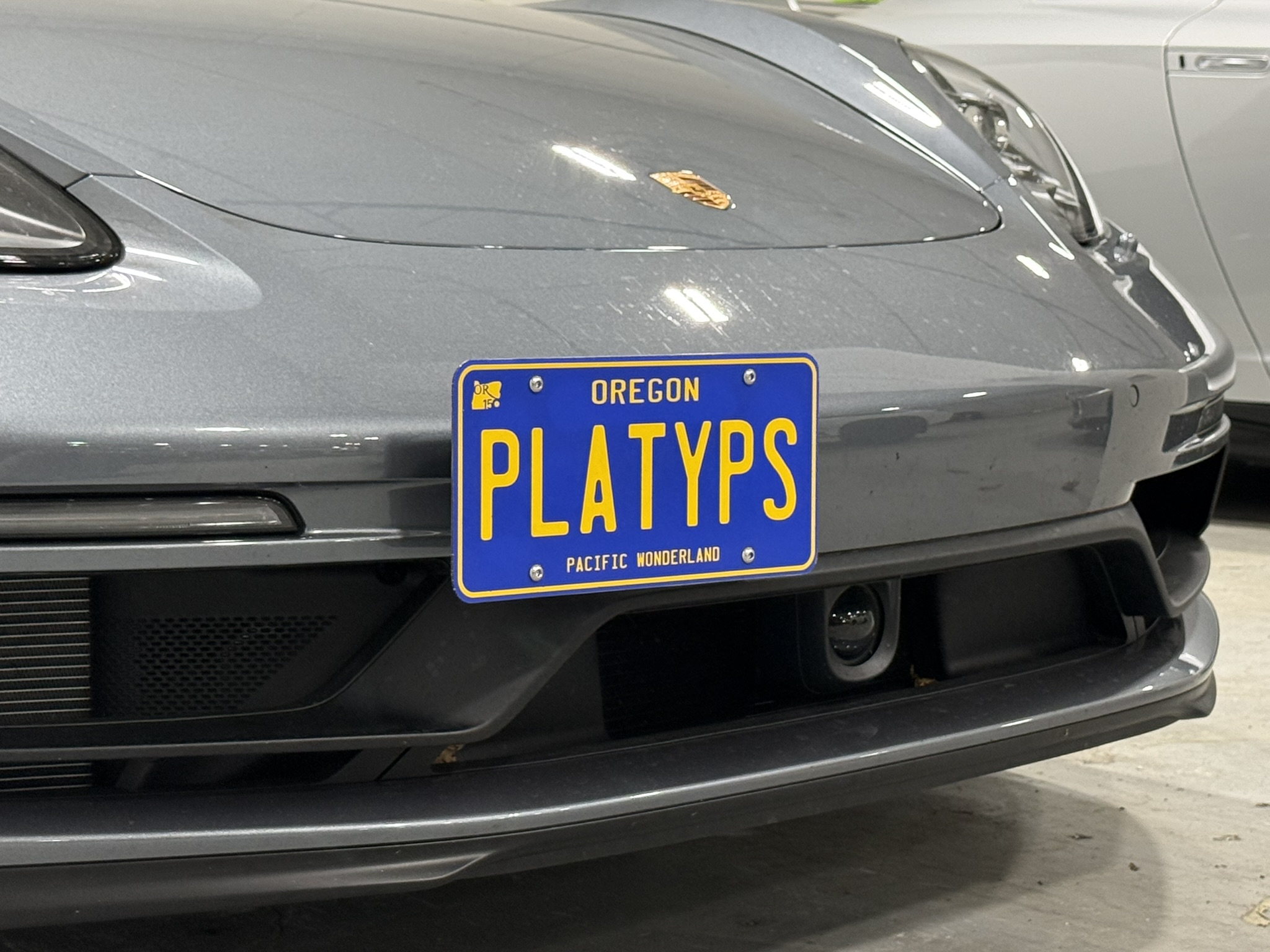 The Platypus License Plate Mount for Porsche 718 Boxster 981 The Platypus License Plate Mount for Porsche 718 Boxster 981