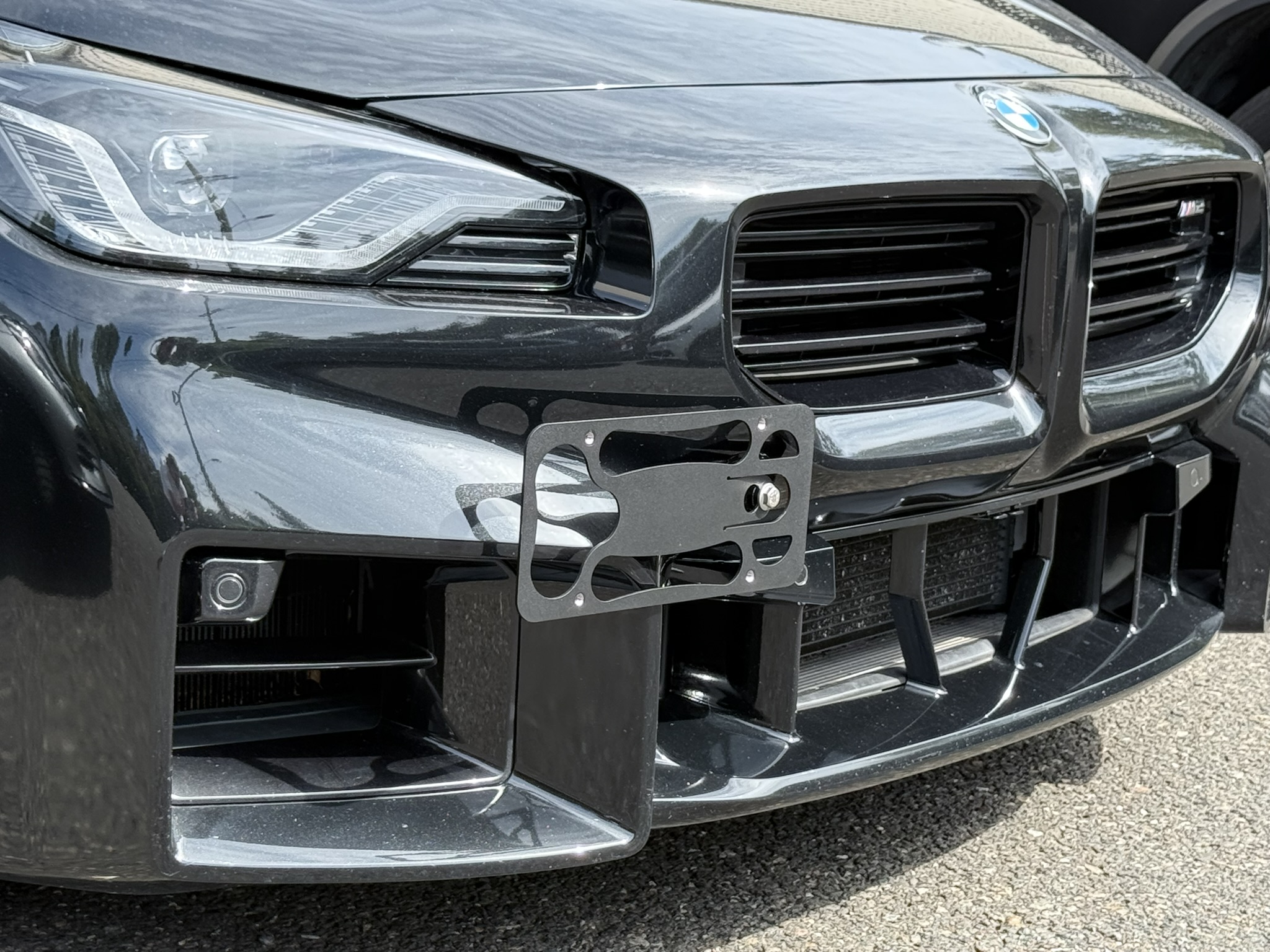 The Platypus License Plate Mount for BMW 2 Series G42, G87 2022 to 2026 M and M Package