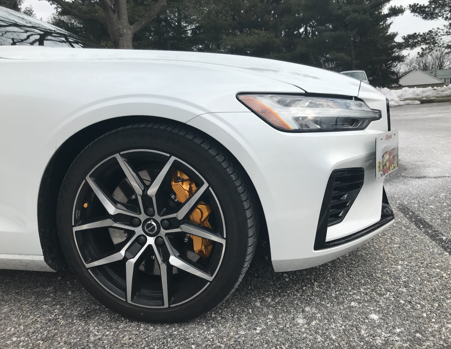 The Platypus License Plate Mount for Volvo V60 3rd gen 2019 to 2025