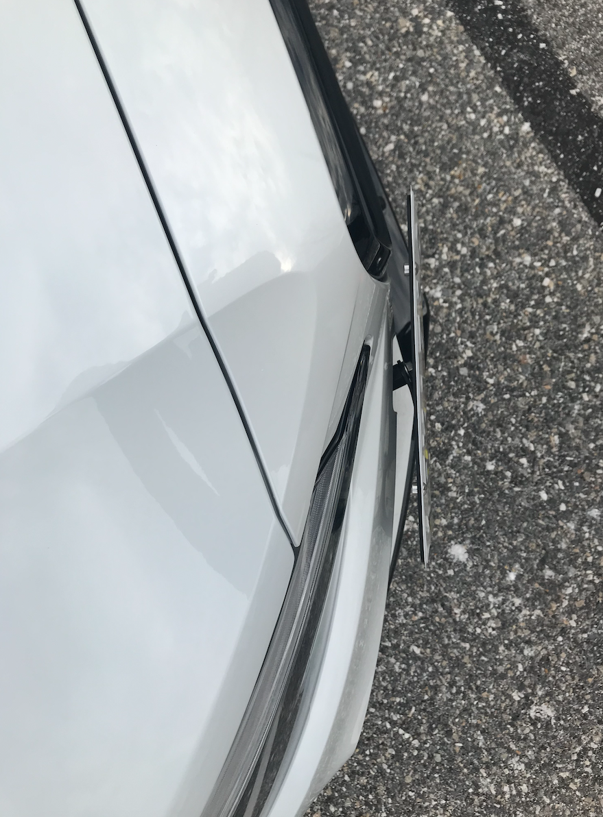 The Platypus License Plate Mount for Volvo V60 3rd gen 2019 to 2025