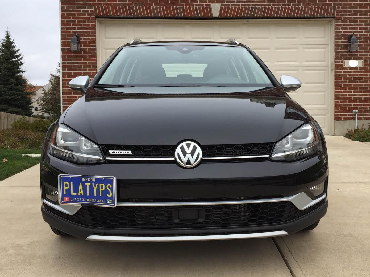 The Platypus License Plate Mount for Volkswagen Golf R A8 2022 to 2024