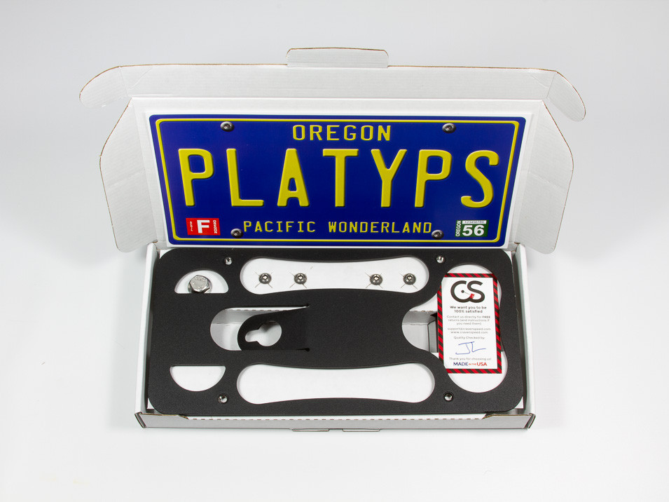 The Platypus License Plate Mount for Volkswagen Golf R A8 2022 to 2024