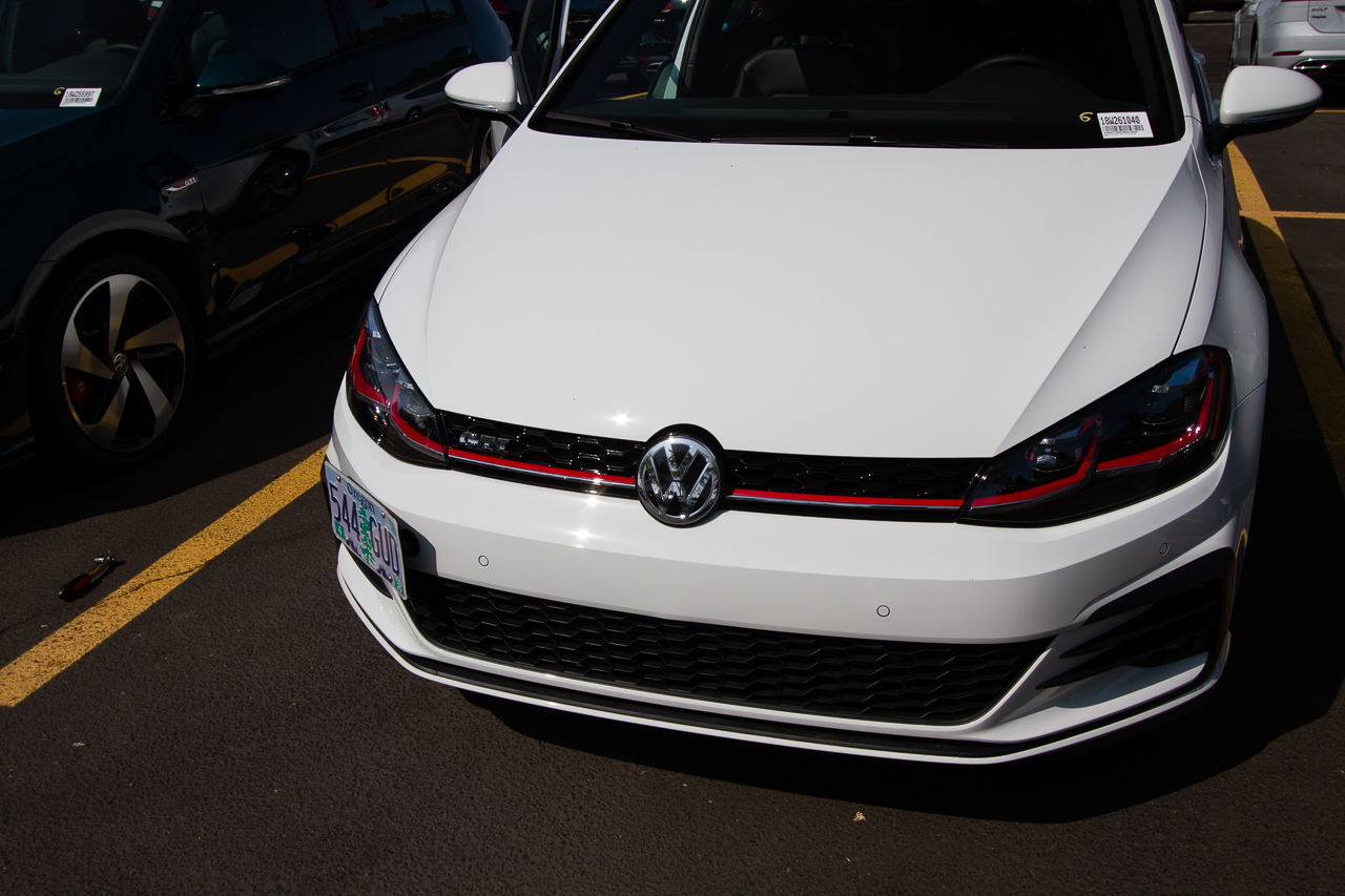 The Platypus License Plate Mount for Volkswagen Golf GTI A7 Typ 5G 2015 to 2021 2018-2021 (Mk7.5)