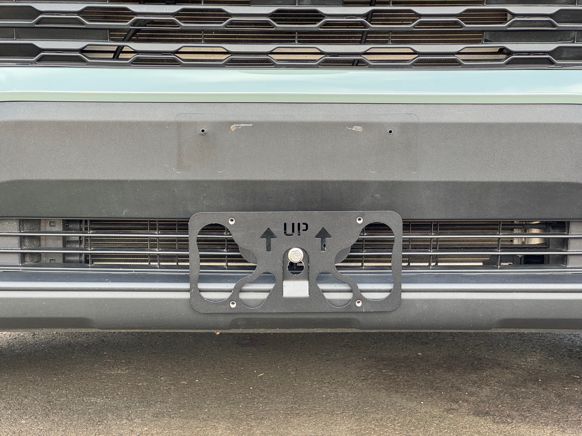 The Platypus License Plate Mount for Toyota RAV4 5th gen XA50 2019 to 2024