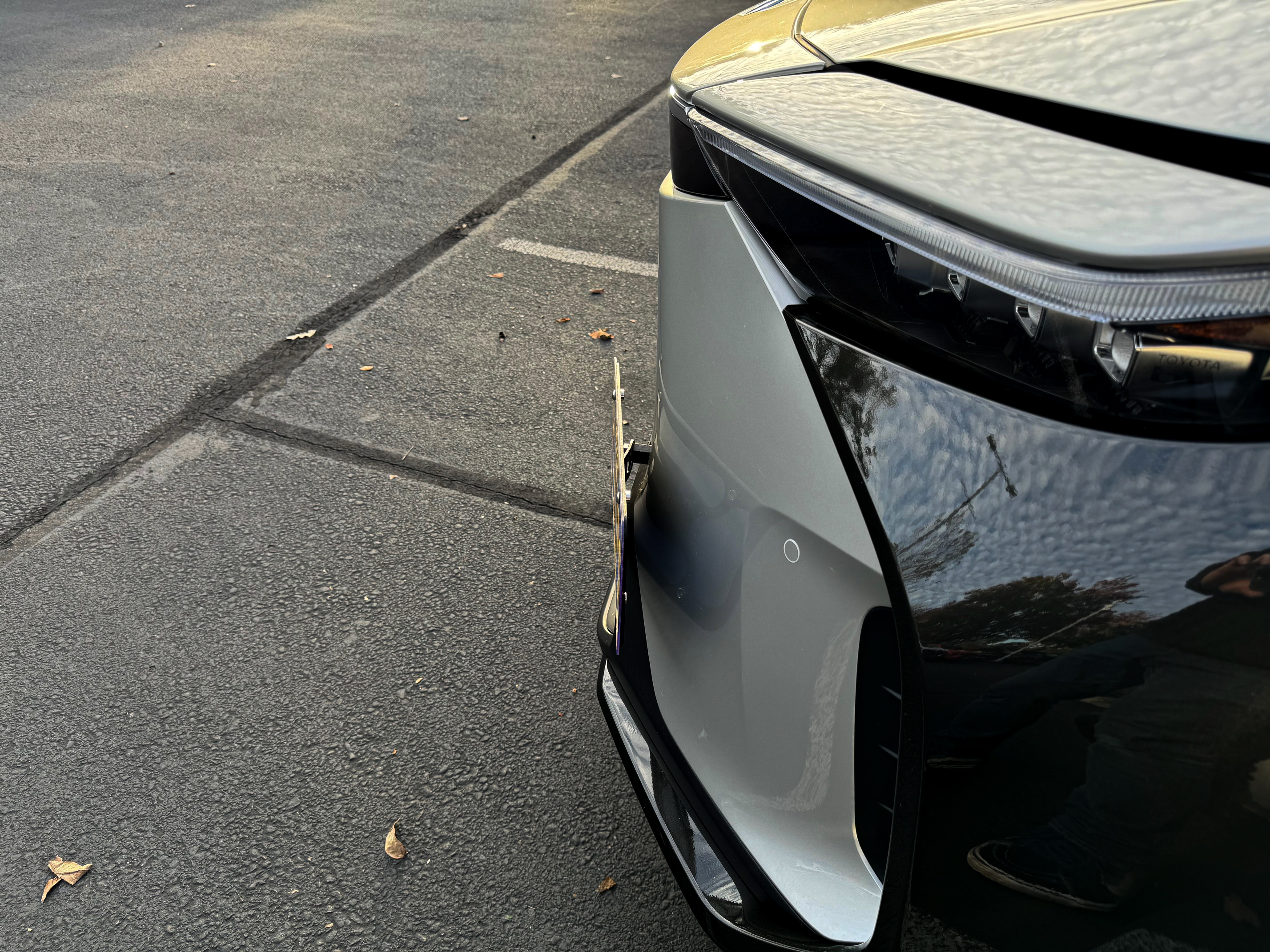 The Platypus License Plate Mount for Toyota bZ4X 2023 to 2024