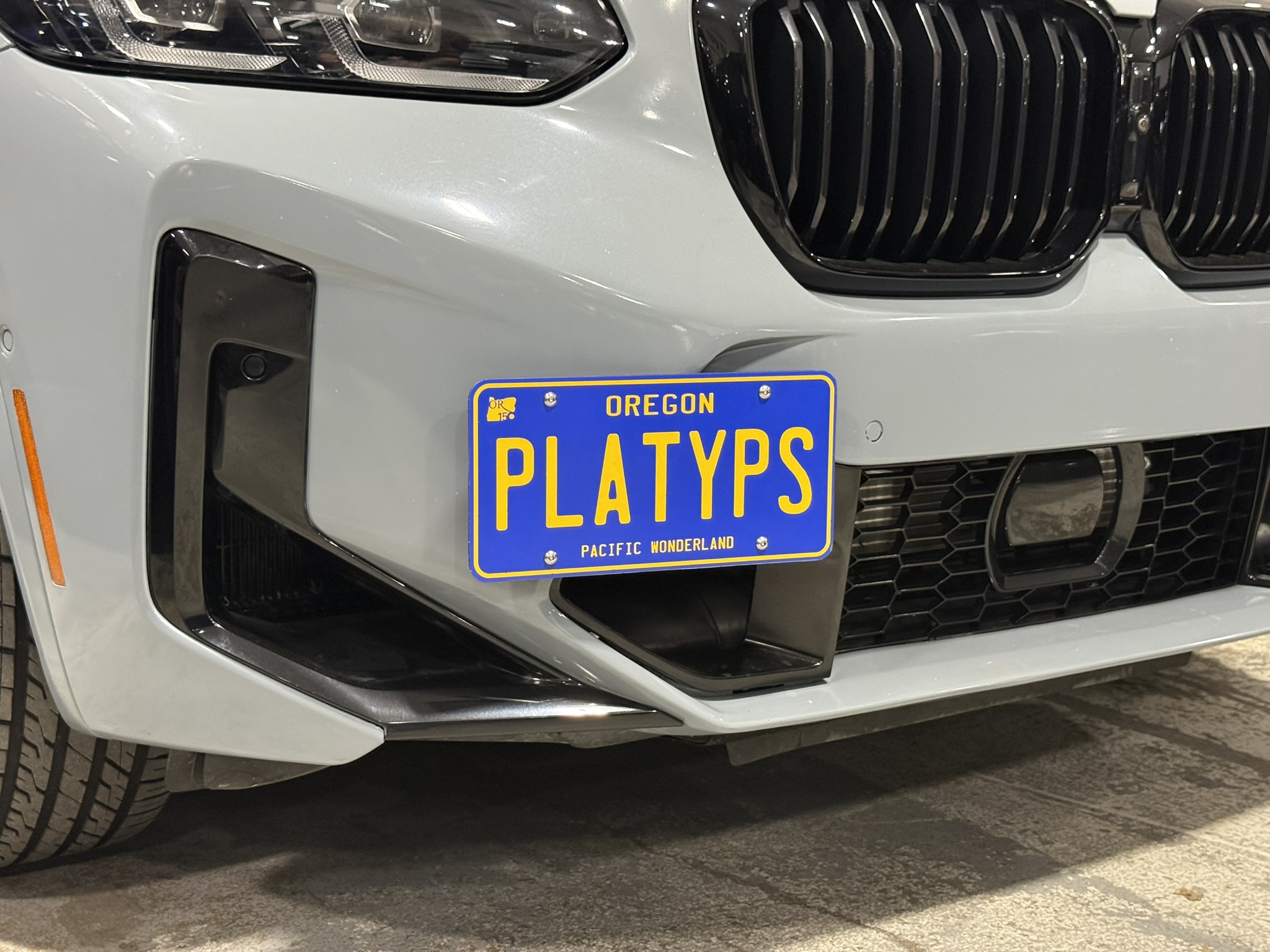 The Platypus License Plate Mount for BMW X3 G01 2018 to 2024 X3 M (2022-2024)