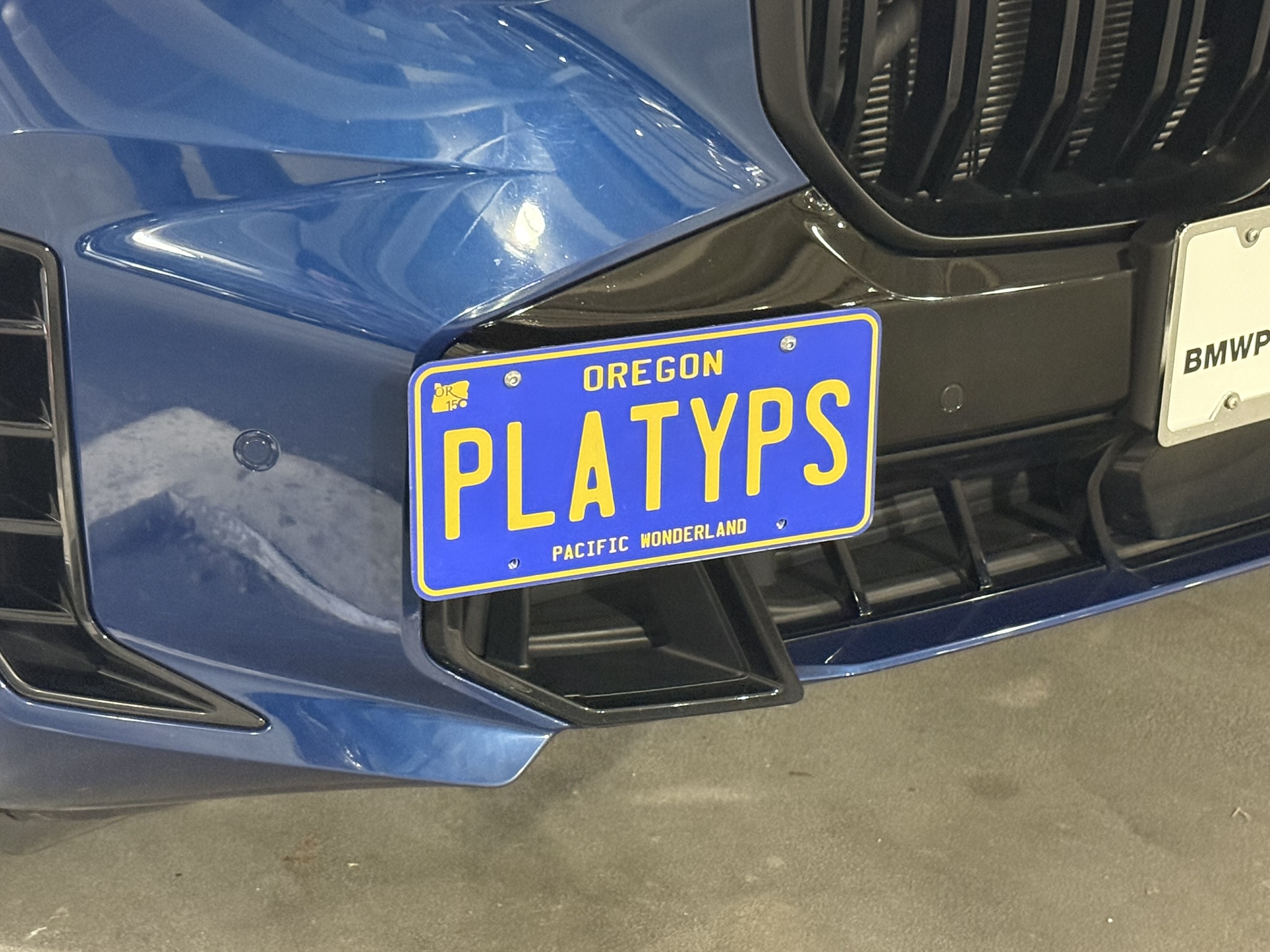 The Platypus License Plate Mount for BMW X5 G05 2019 to 2026 X5 M / X5 M Competition (2020 - 2024 only)