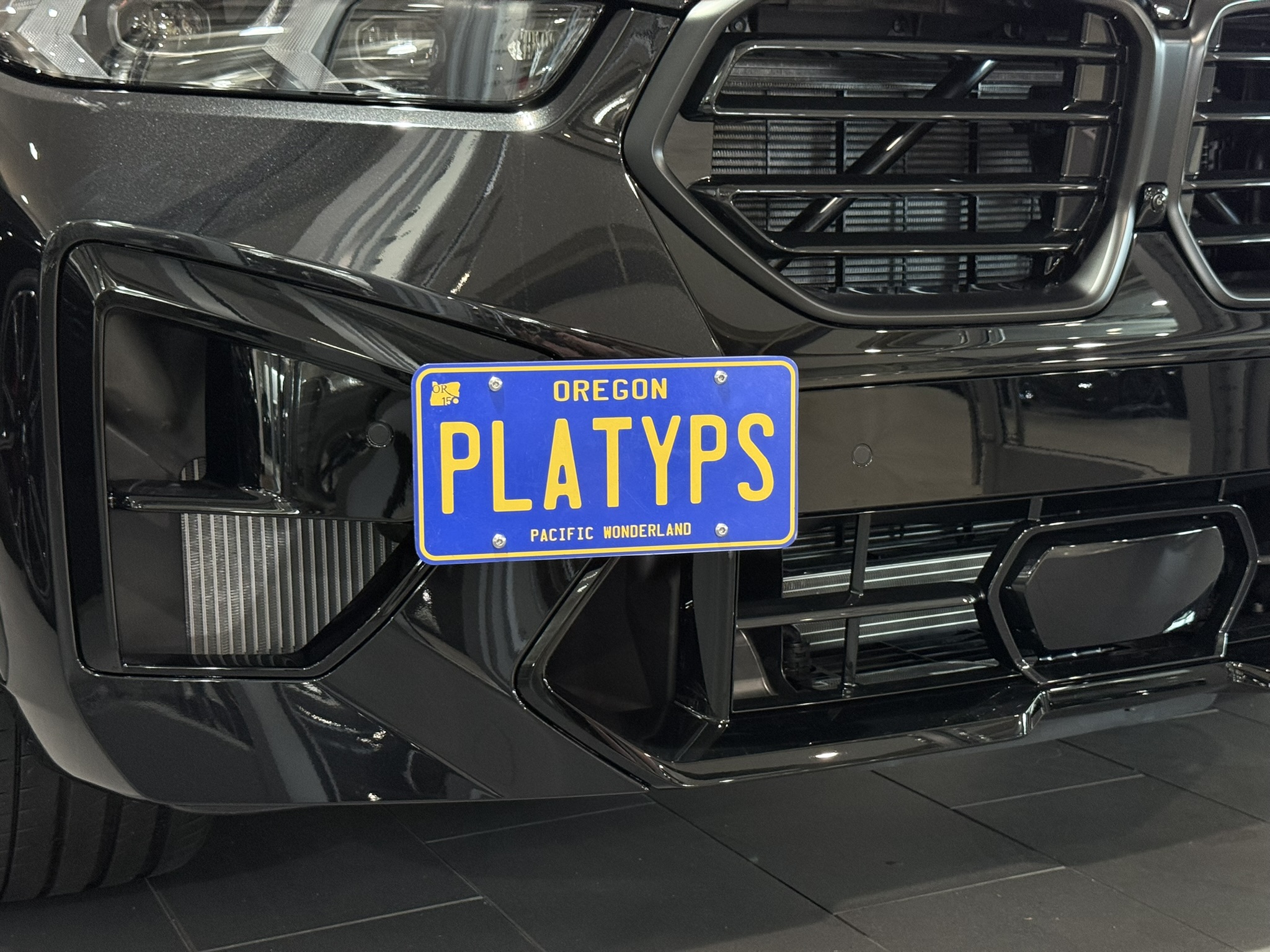 The Platypus License Plate Mount for BMW X5 G05 2019 to 2026 X5 M / X5 M Competition (2020 - 2026)