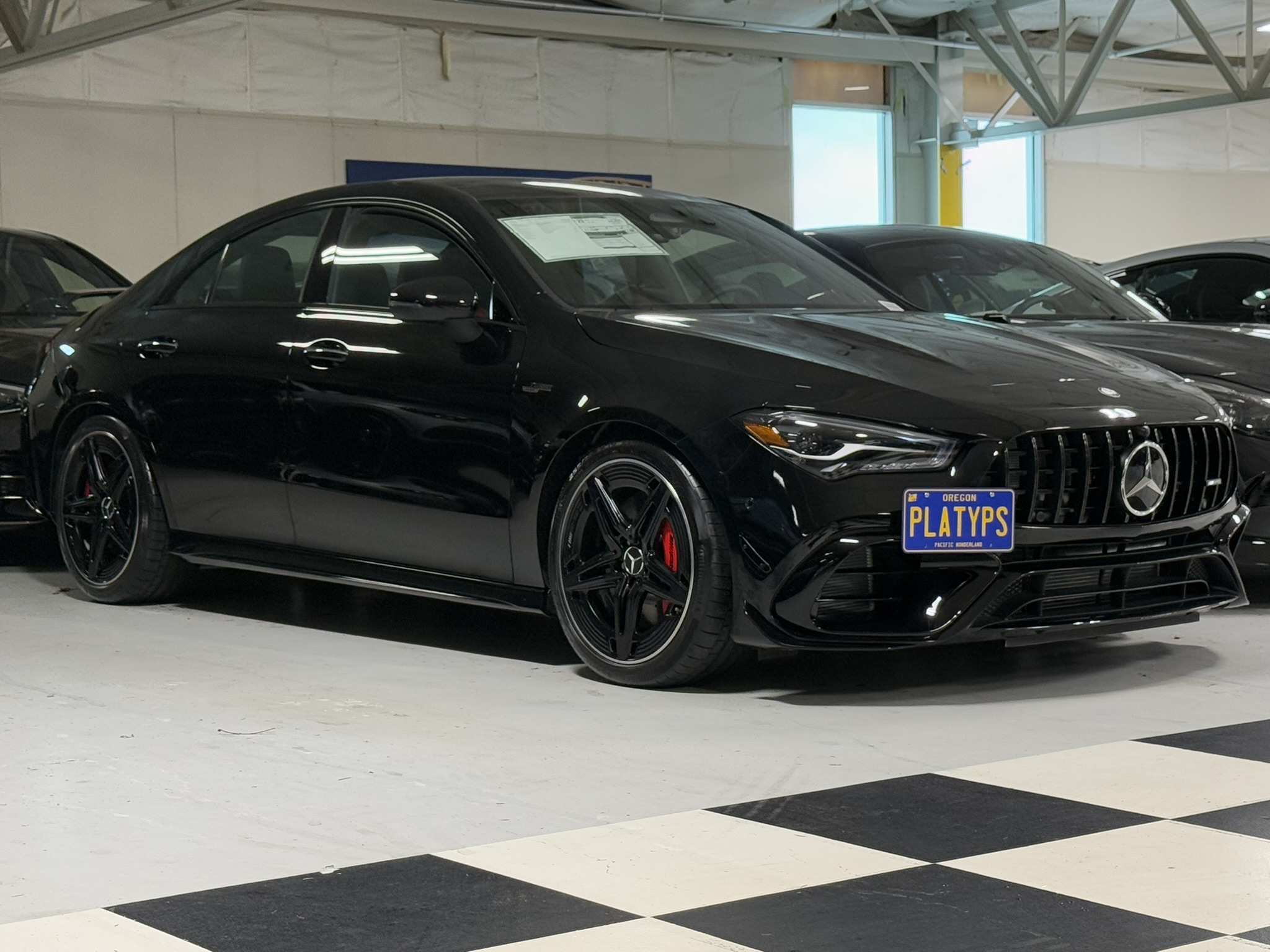 The Platypus License Plate Mount for Mercedes-Benz CLA-Class C118 2020 to 2025 AMG