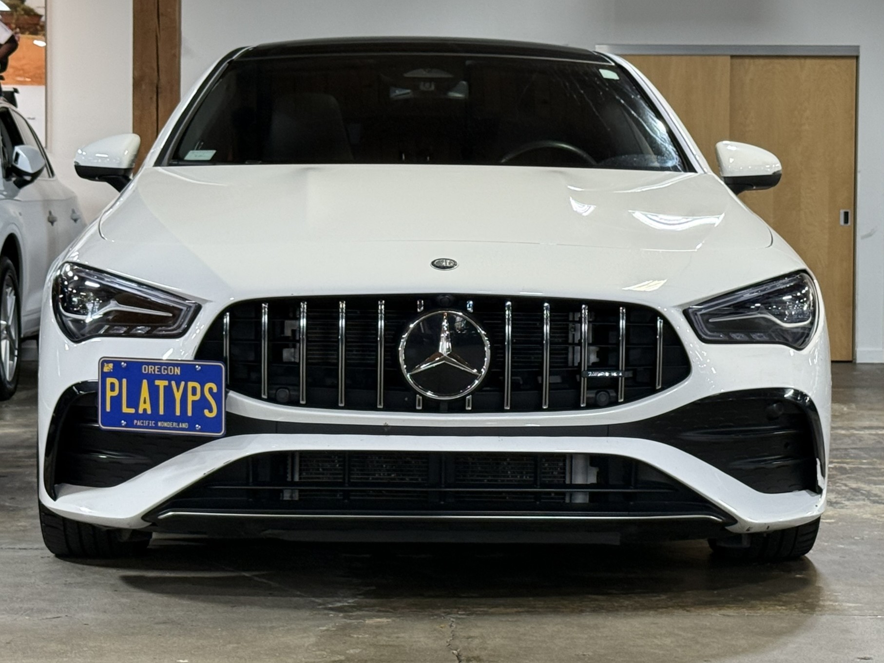 The Platypus License Plate Mount for Mercedes-Benz CLA-Class C118 2020 to 2025 AMG
