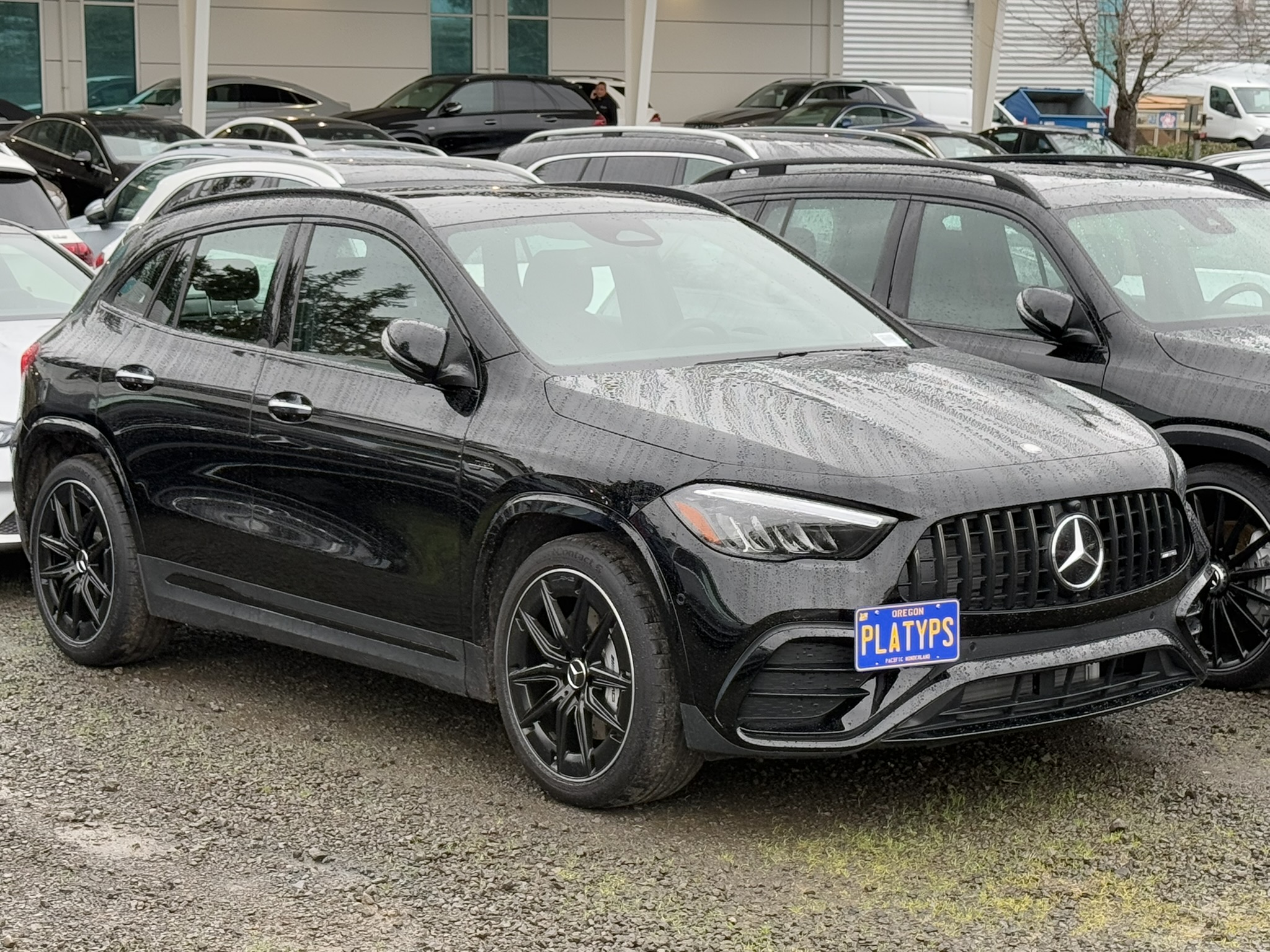 The Platypus License Plate Mount for Mercedes-Benz GLA-Class H247 2020 to 2025 AMG