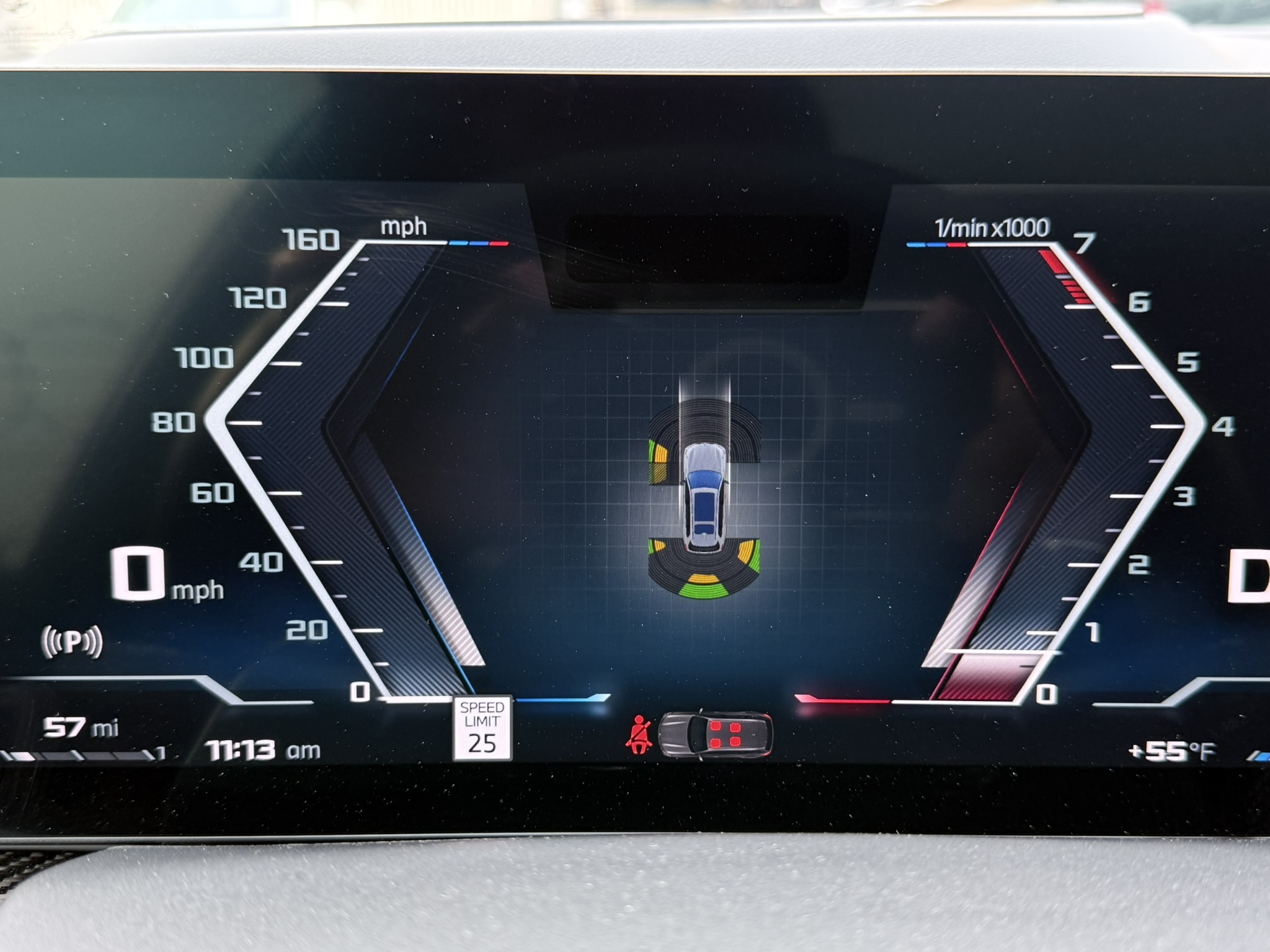 When installed correctly, the Platypus License Plate Mount will not interfere with the parking sensors for any of the 2023+ X7 models. 
