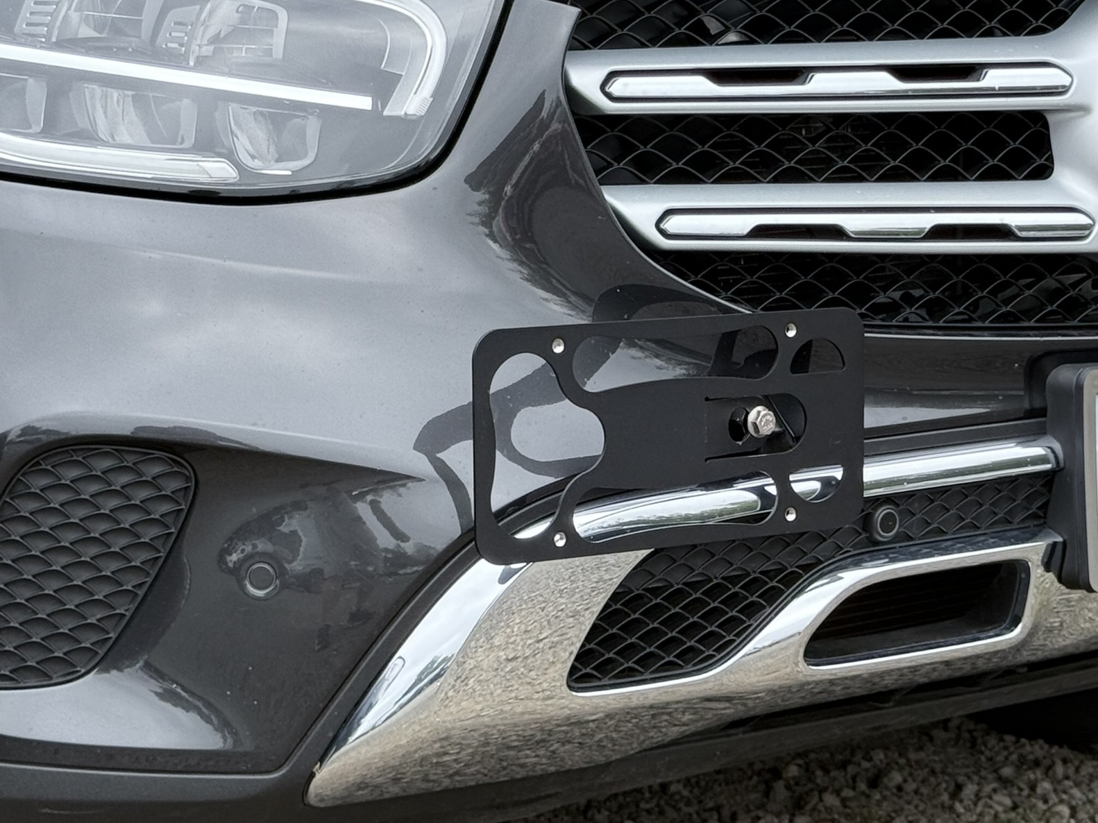 The Platypus License Plate Mount for Mercedes-Benz GLC-Class 1st gen X253 2016 to 2022 2020-2022 (Facelift) Standard