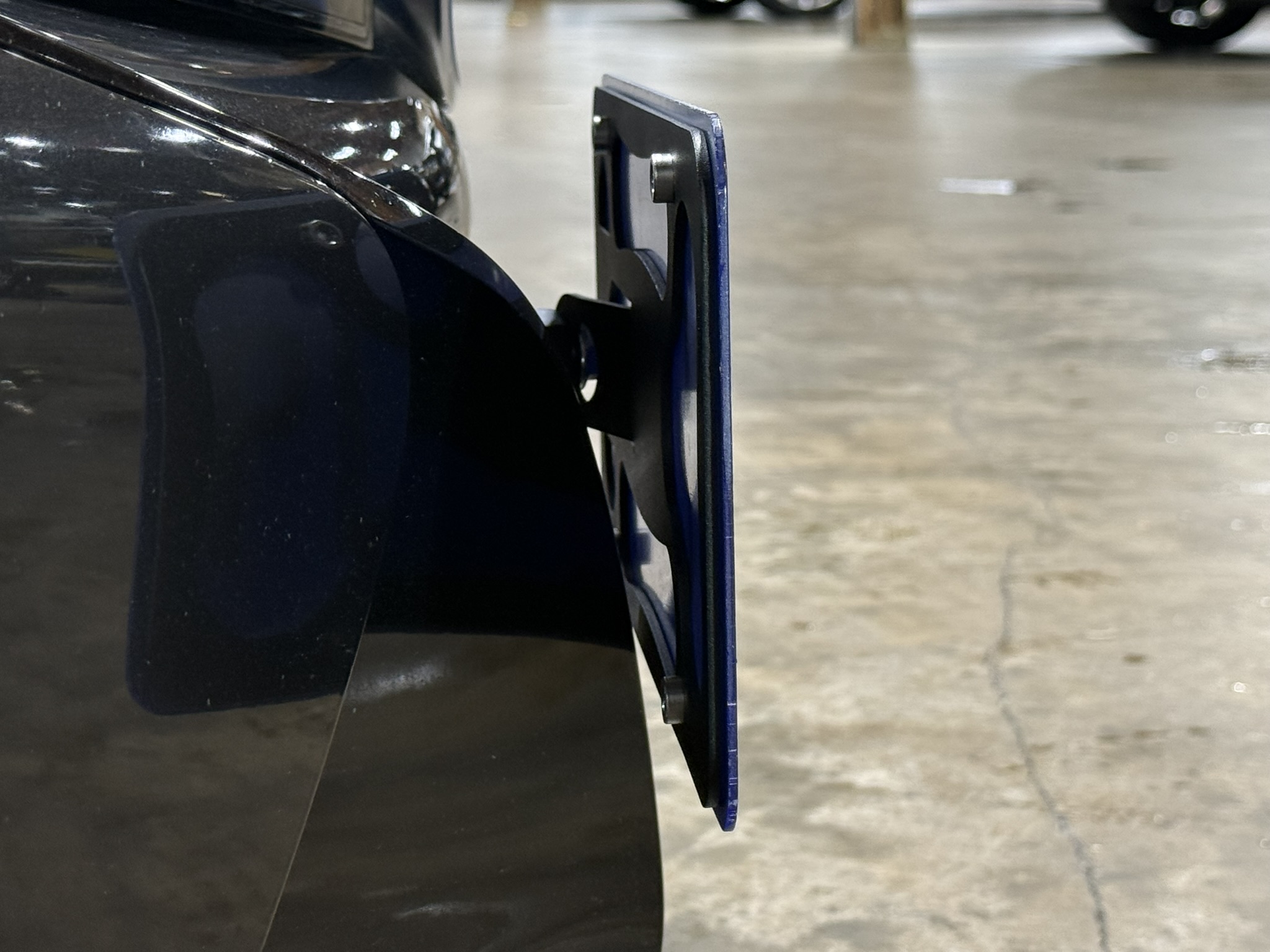 The Platypus License Plate Mount for BMW i8 I12 2014 to 2020