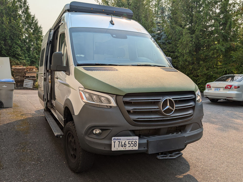 The Platypus License Plate Mount for Mercedes-Benz Sprinter 2nd gen 2010 to 2018 AMG