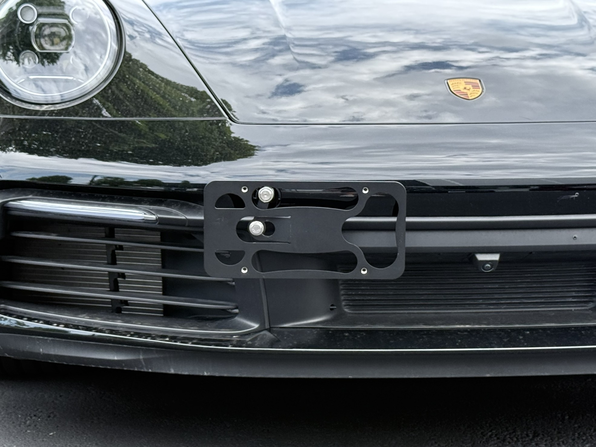 The Platypus License Plate Mount for Porsche 911 992 2020 to 2026 992.1 (2020-2024)