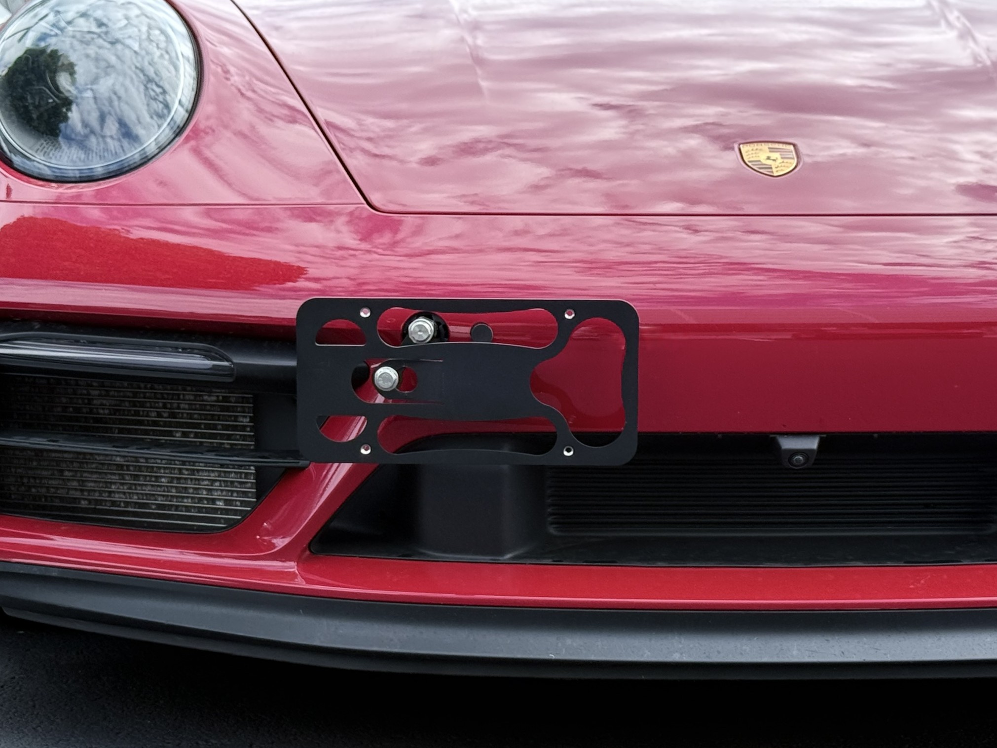 The Platypus License Plate Mount for Porsche 911 992 2020 to 2026 992.1 (2020-2024)