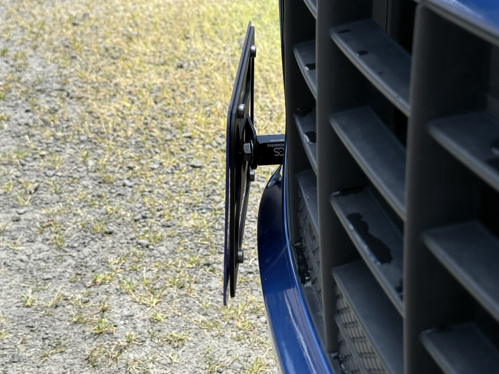 The Platypus License Plate Mount for Porsche Macan 1st gen 95B 2015 to 2025 95B.1 (2015 - 2018) Macan S (2015 - 2018)