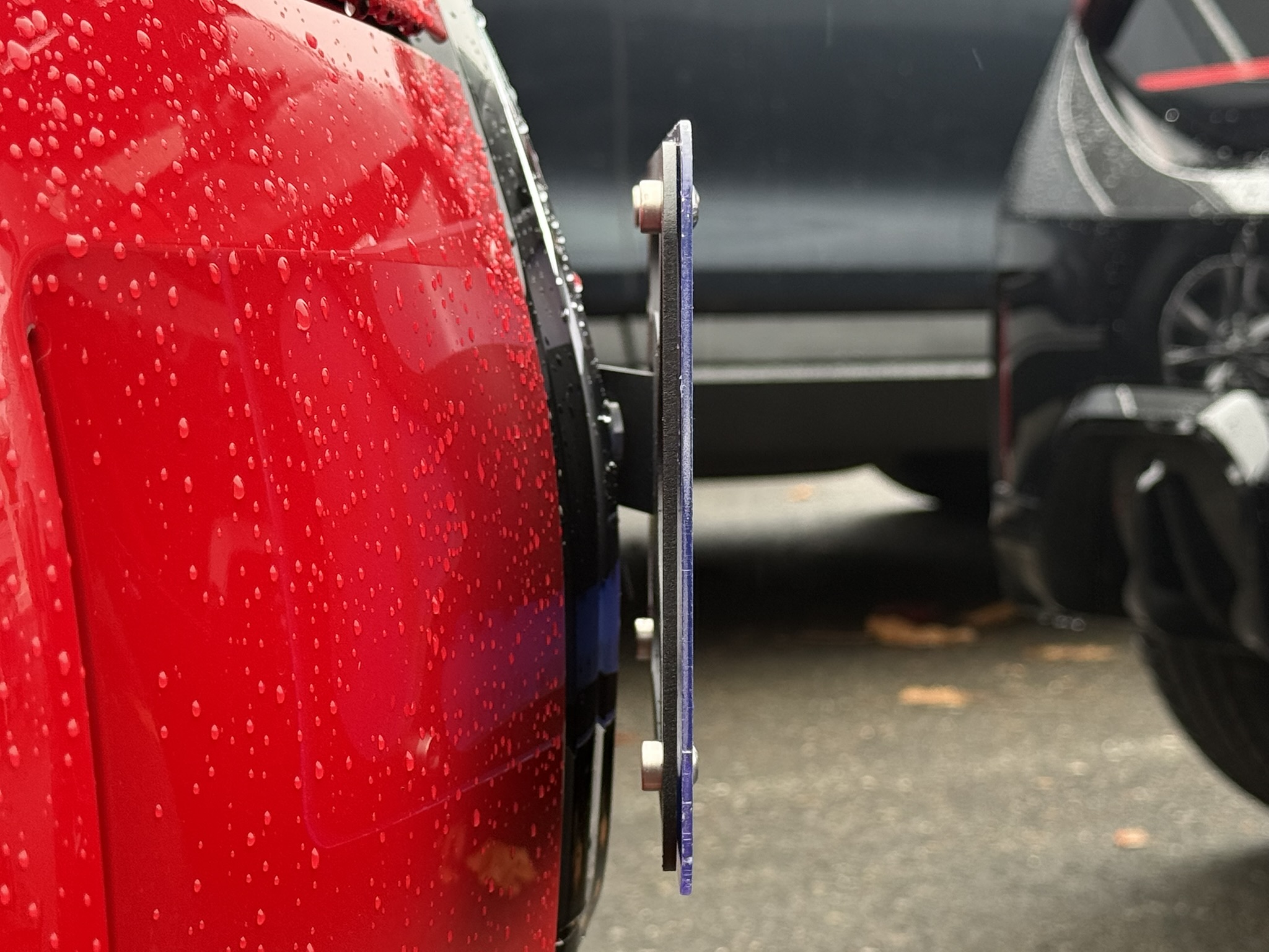 The Platypus License Plate Mount for MINI Cooper F55 2014 to 2024 SE (electric)