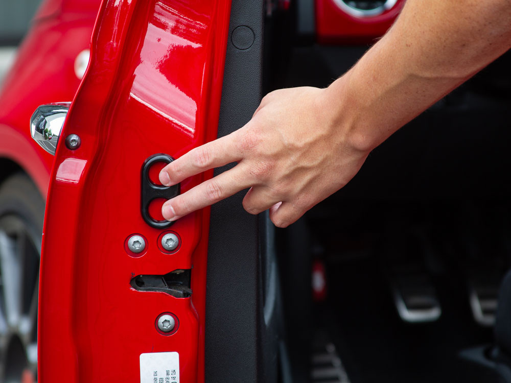 The Jam Handle Installed on a Fiat 500