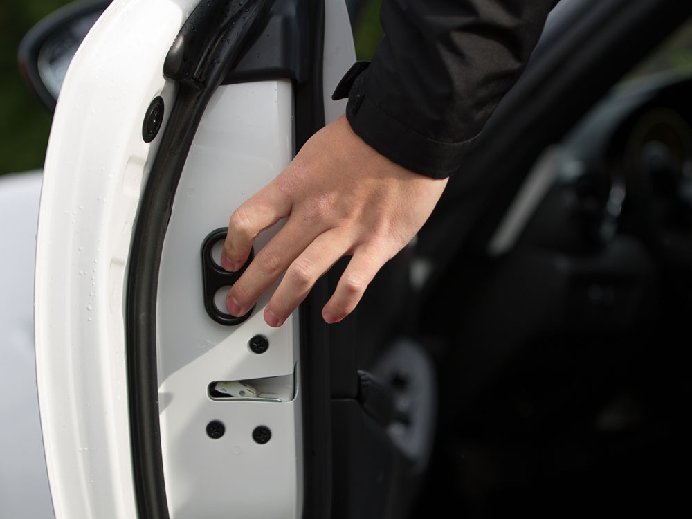 The Jam Handle installed on a Mazda MX-5 Miata.